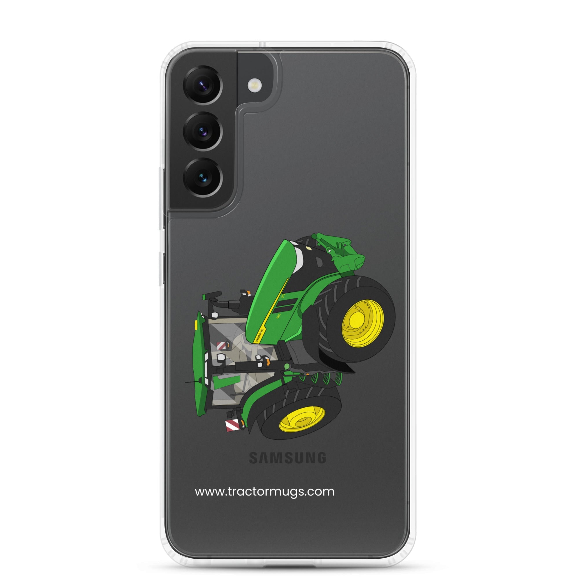 The Tractors Mugs Store Samsung Galaxy S22 Plus John Deere 7R 350 auto powr Clear Case for SamsungĀ® Quality Farmers Merch