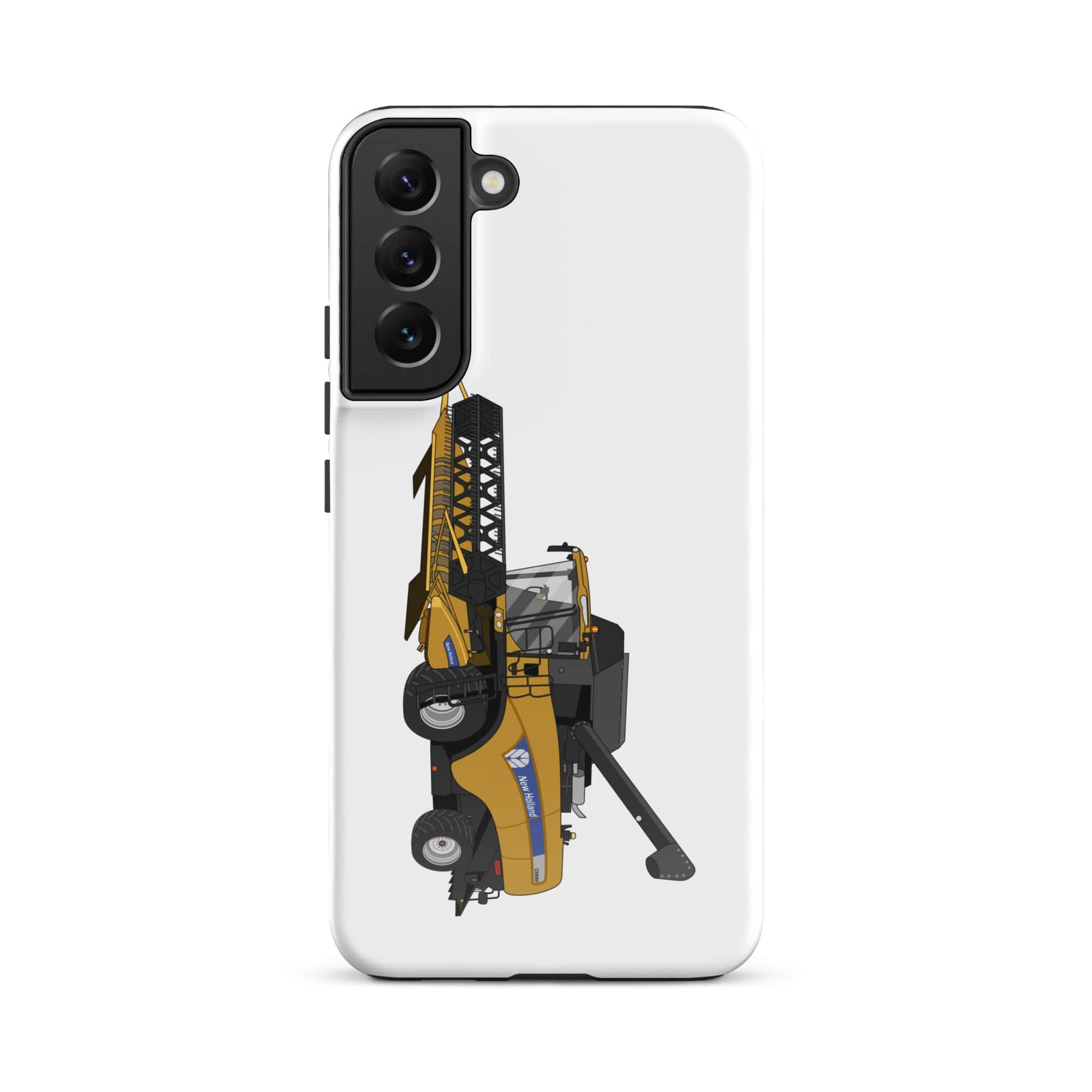 The Tractors Mugs Store Samsung Galaxy S22 Plus New Holland CX 8060 Combine Harvester Tough case for SamsungĀ® Quality Farmers Merch