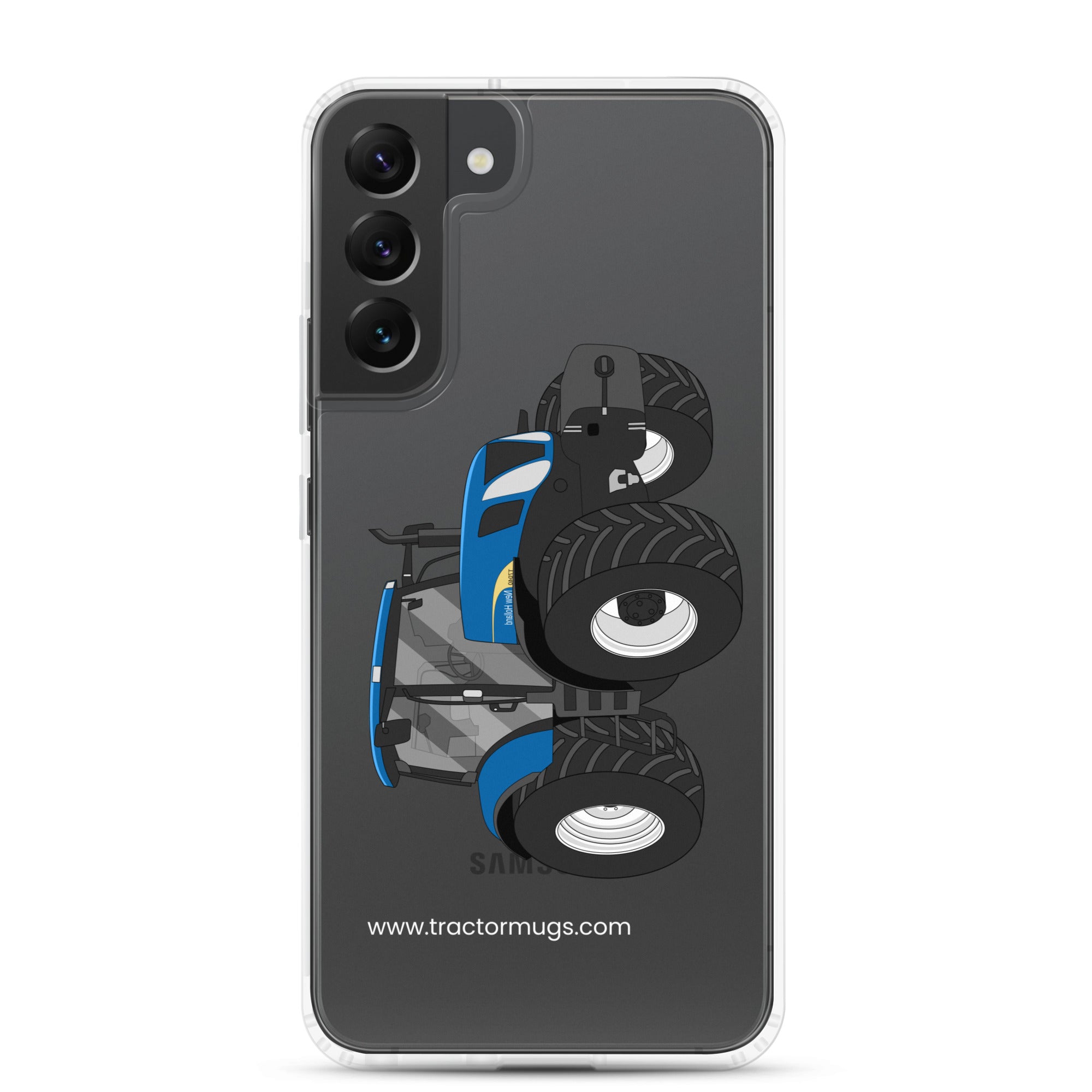 The Tractors Mugs Store Samsung Galaxy S22 Plus New Holland The 7040 -1 Clear Case for SamsungĀ® Quality Farmers Merch