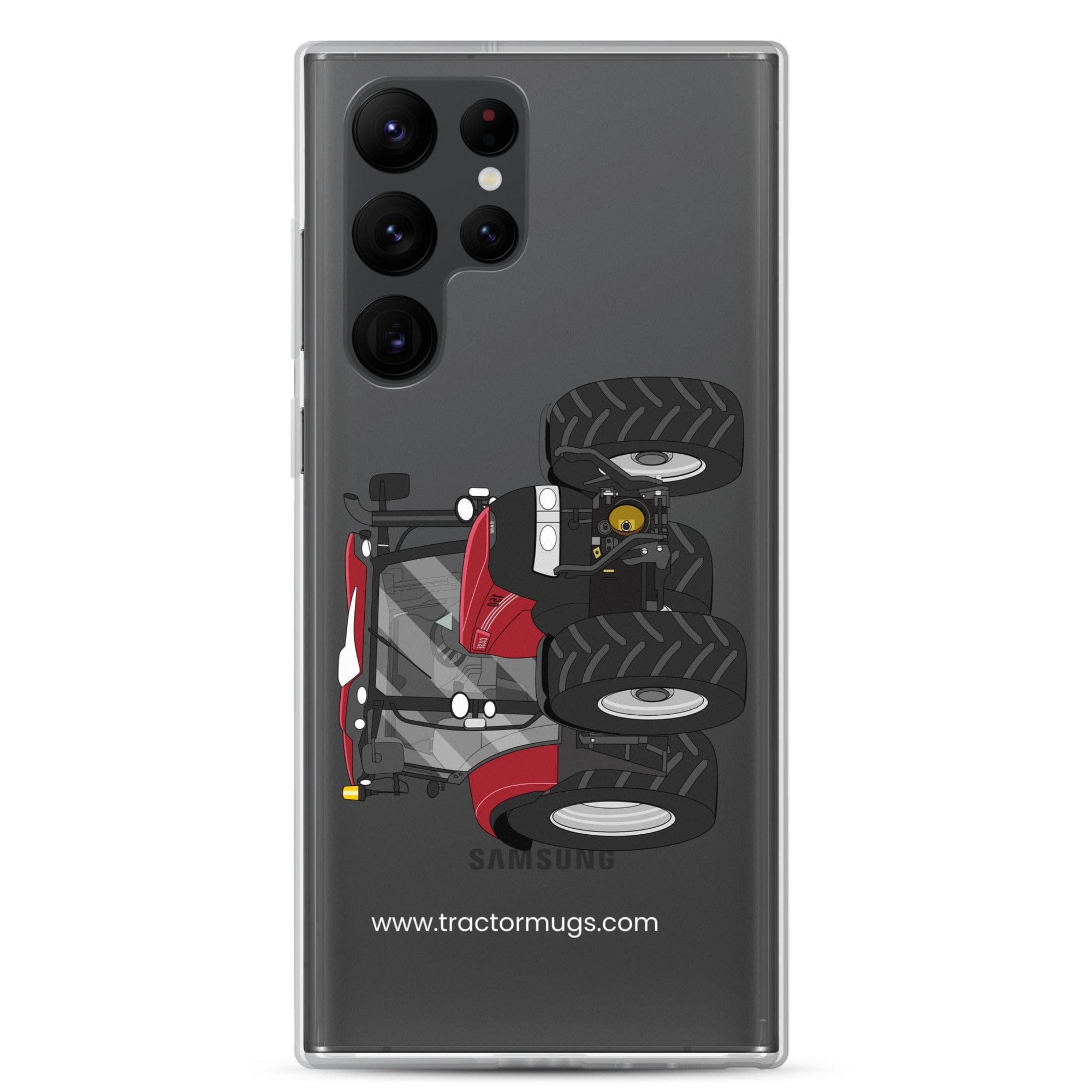 The Tractors Mugs Store Samsung Galaxy S22 Ultra Case IH Maxxum 150 Activedrive 8 Clear Case for SamsungĀ® Quality Farmers Merch