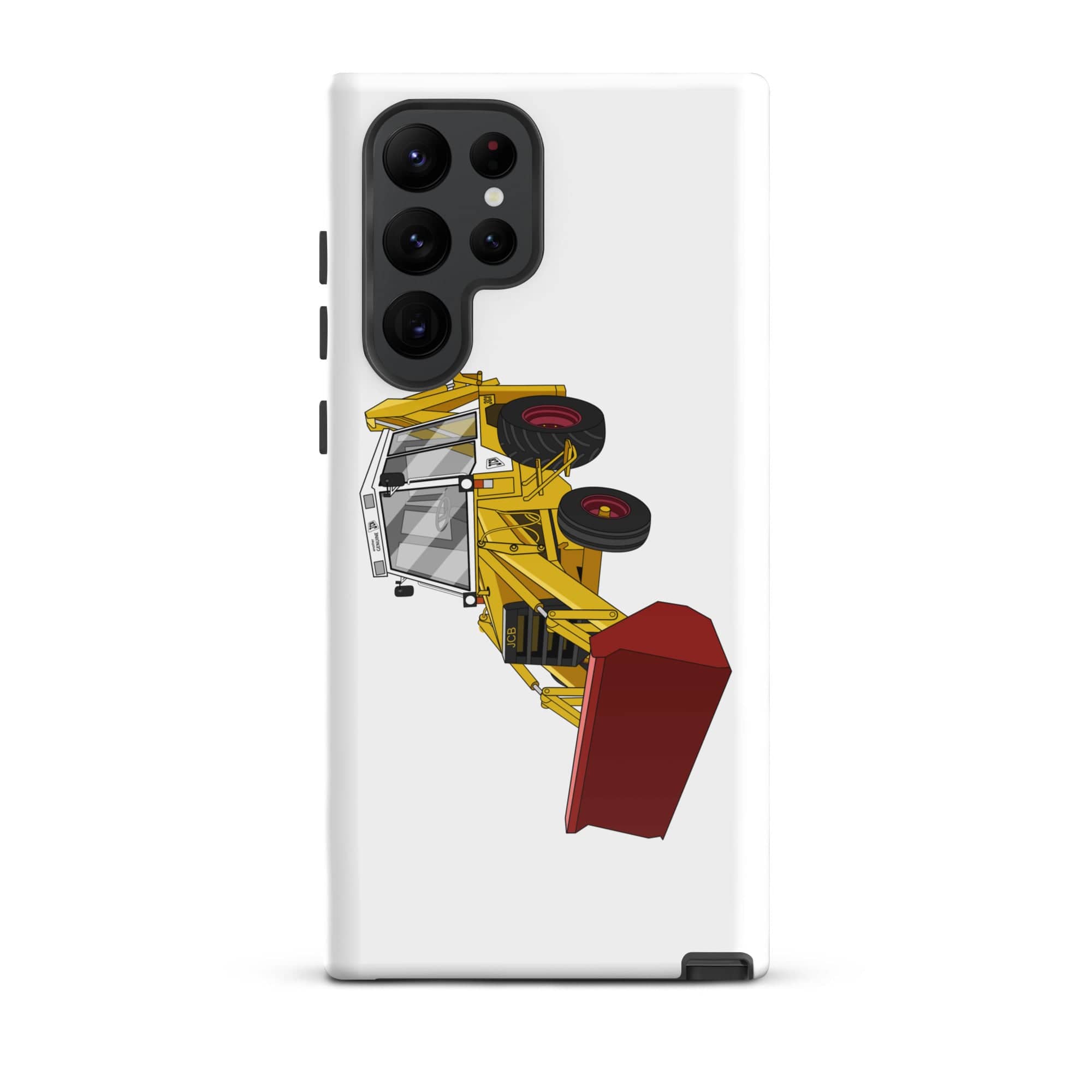 The Tractors Mugs Store Samsung Galaxy S22 Ultra JCB 3CX White Cabin 2WD Tough case for SamsungĀ® Quality Farmers Merch