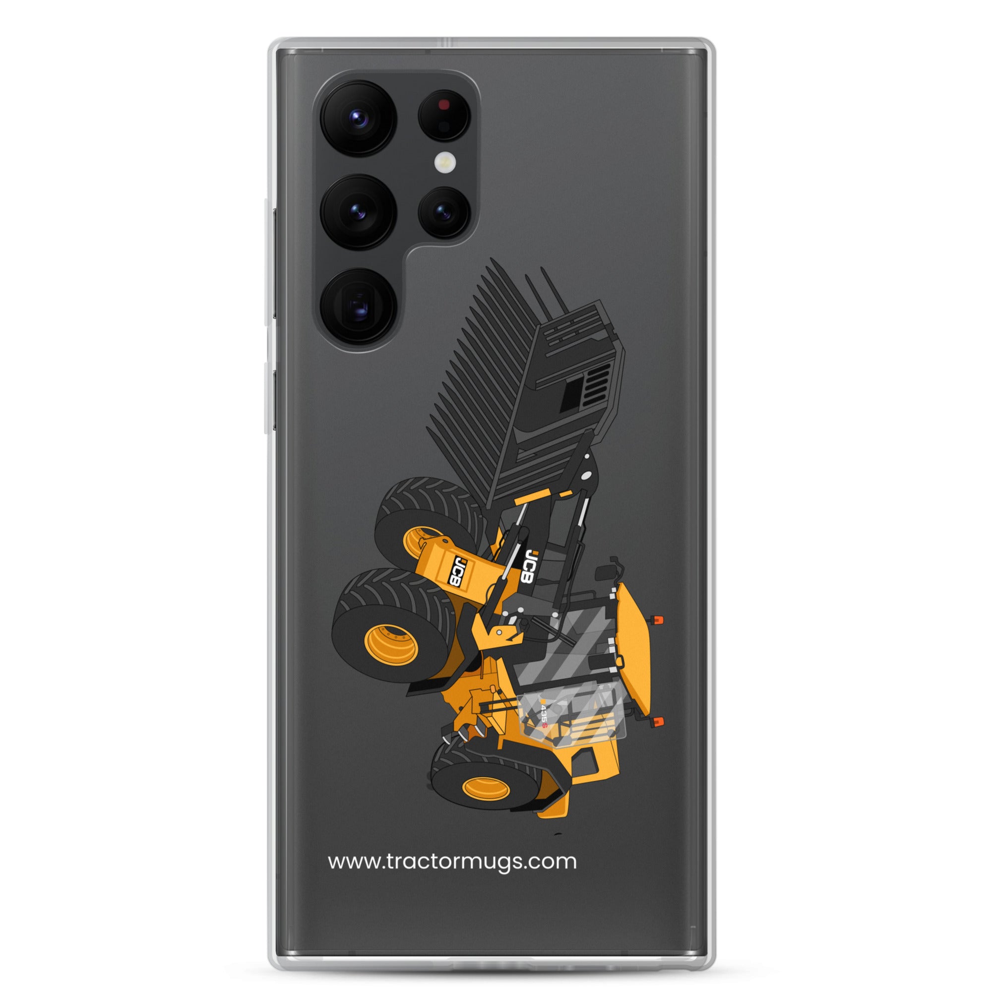 The Tractors Mugs Store Samsung Galaxy S22 Ultra JCB 435 S Farm Master Clear Case for SamsungĀ® Quality Farmers Merch