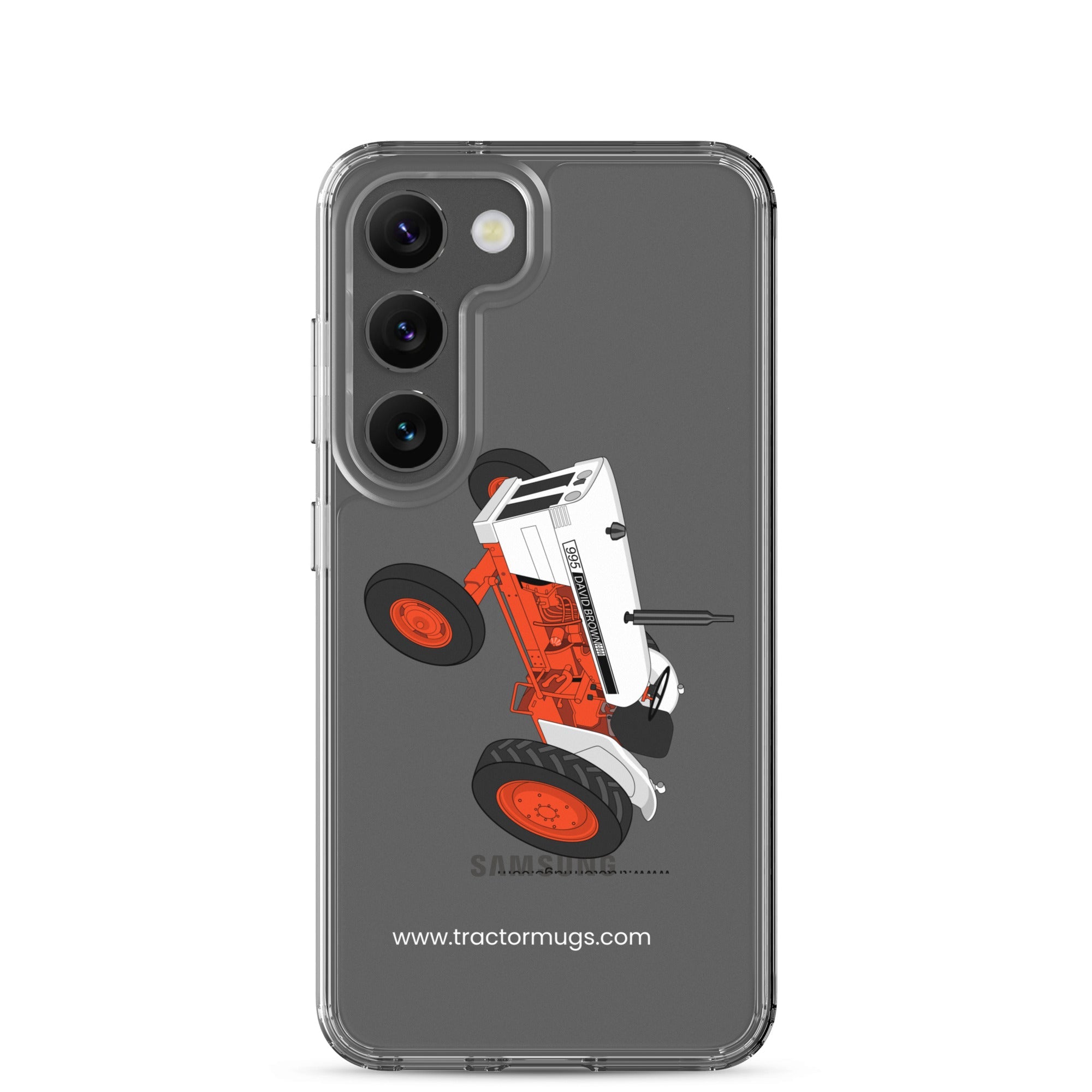 The Tractors Mugs Store Samsung Galaxy S23 Case David Brown 995 (1973) Clear Case for SamsungĀ® Quality Farmers Merch