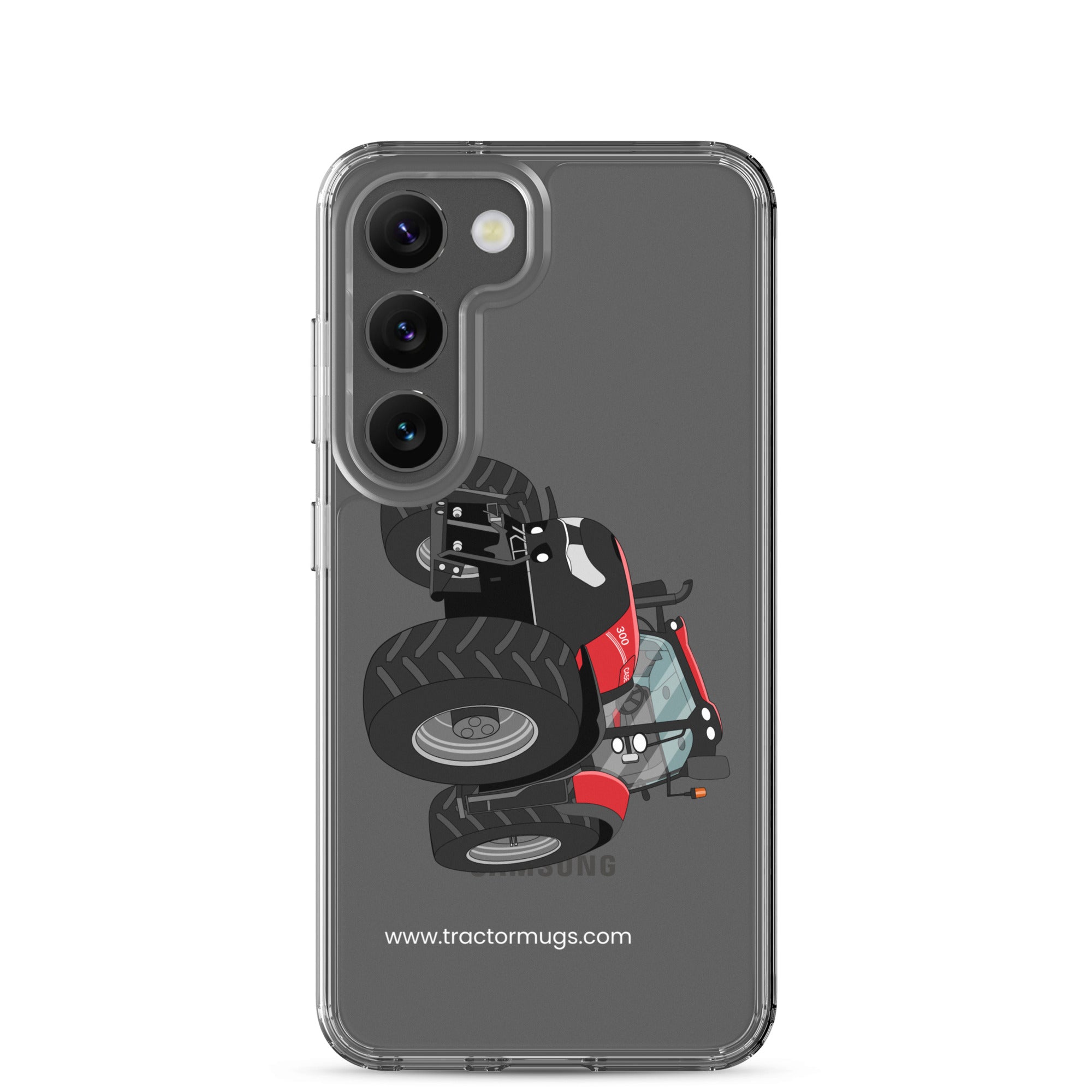 The Tractors Mugs Store Samsung Galaxy S23 Case IH Optum 300 CVX Clear Case for SamsungĀ® Quality Farmers Merch