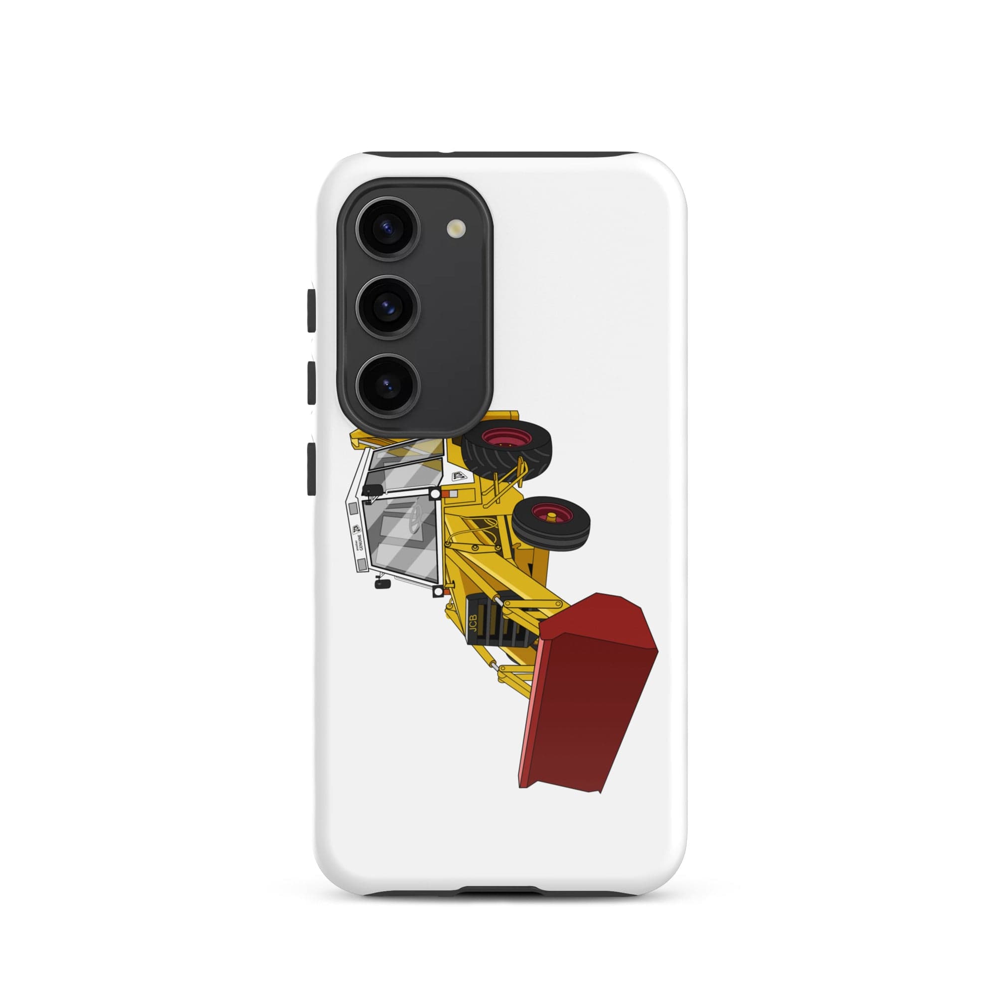 The Tractors Mugs Store Samsung Galaxy S23 JCB 3CX White Cabin 2WD Tough case for SamsungĀ® Quality Farmers Merch