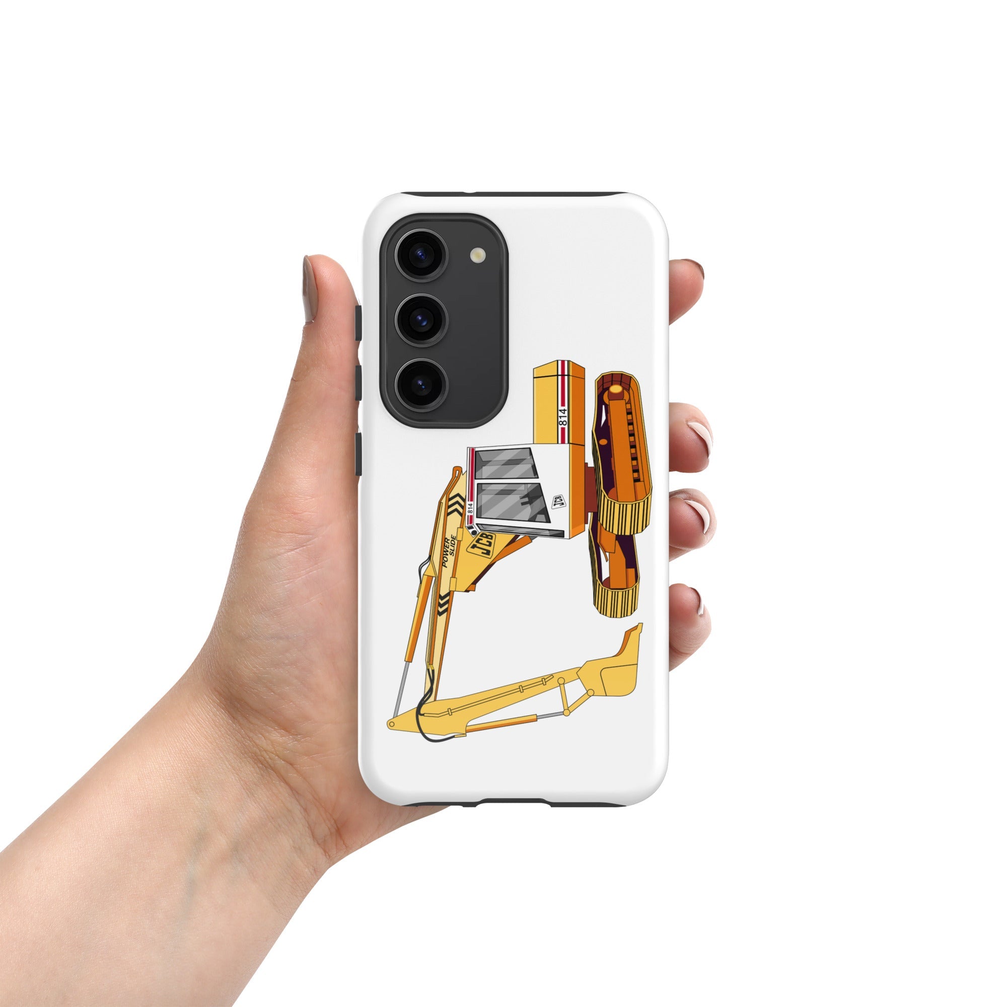 The Tractors Mugs Store Samsung Galaxy S23 JCB 814 Tough case for SamsungĀ® Quality Farmers Merch