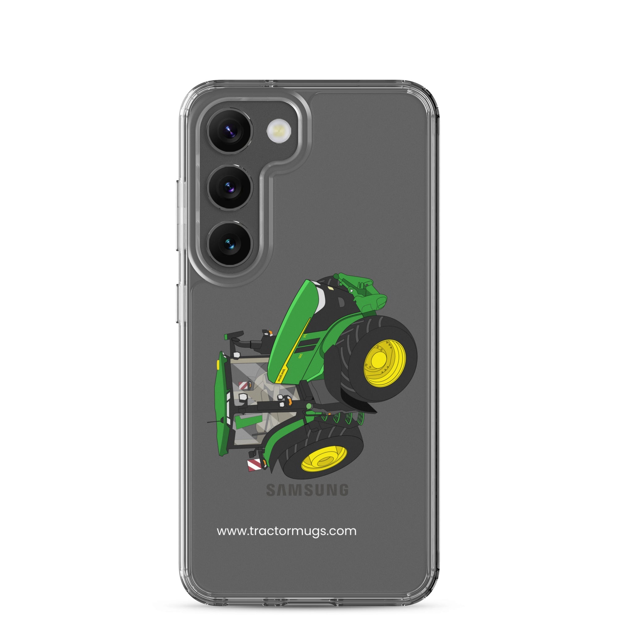 The Tractors Mugs Store Samsung Galaxy S23 John Deere 7R 350 auto powr Clear Case for SamsungĀ® Quality Farmers Merch
