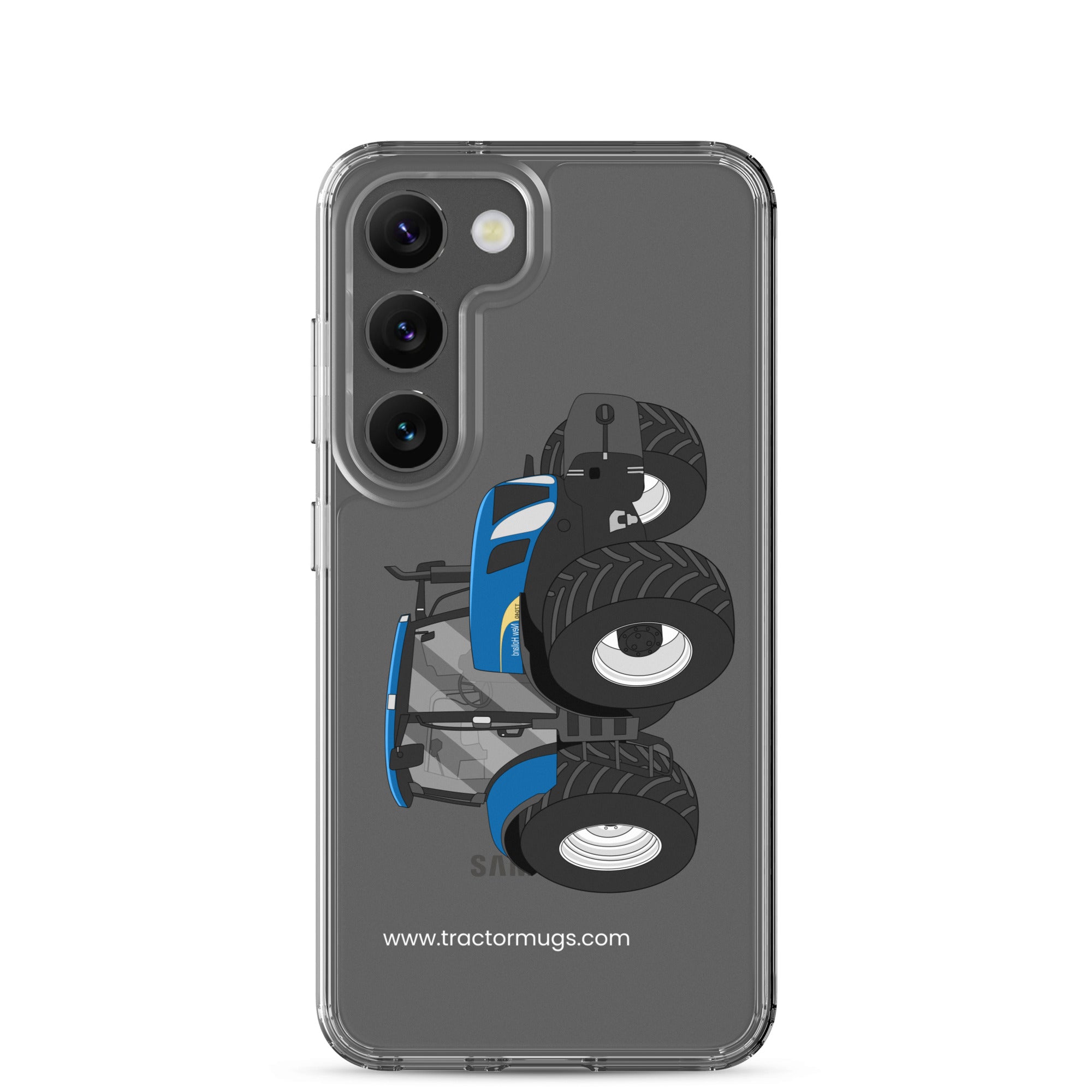 The Tractors Mugs Store Samsung Galaxy S23 New Holland The 7040 -1 Clear Case for SamsungĀ® Quality Farmers Merch