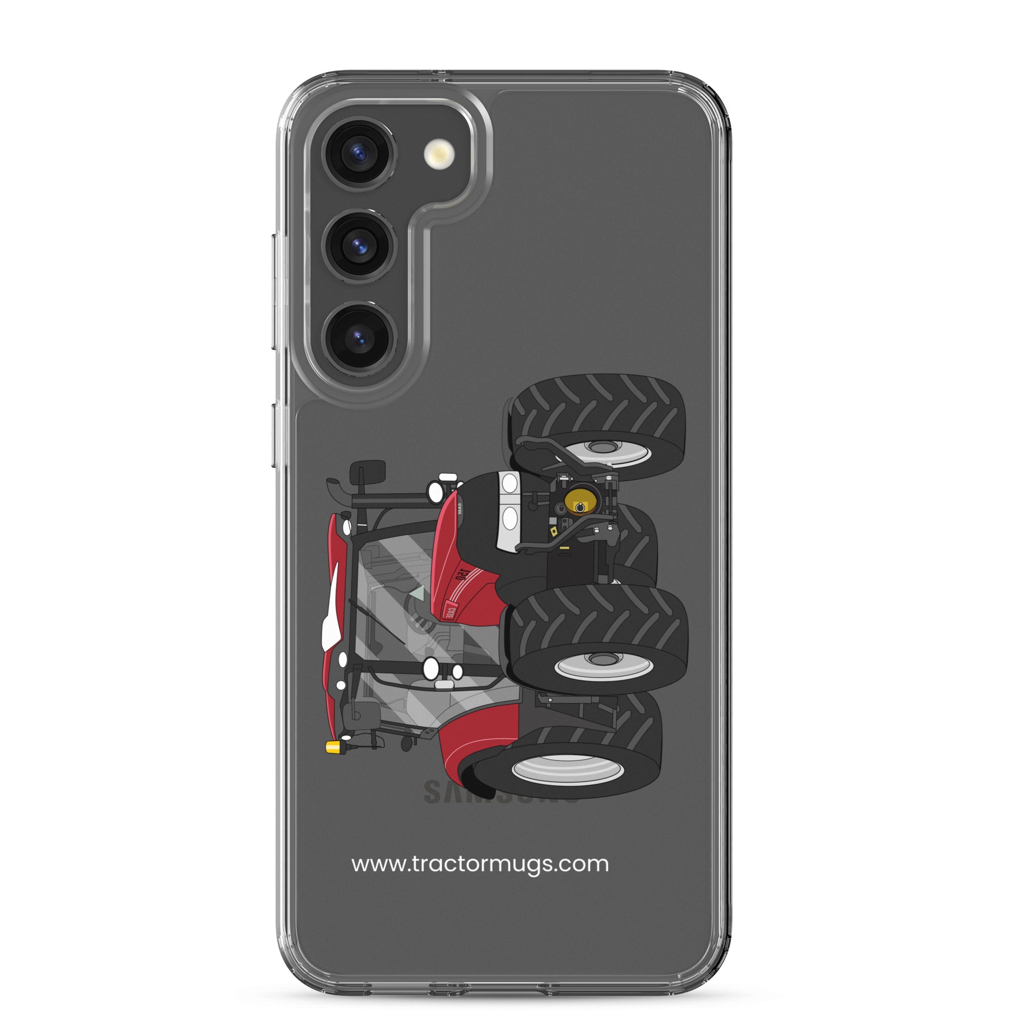 The Tractors Mugs Store Samsung Galaxy S23 Plus Case IH Maxxum 150 Activedrive 8 Clear Case for SamsungĀ® Quality Farmers Merch