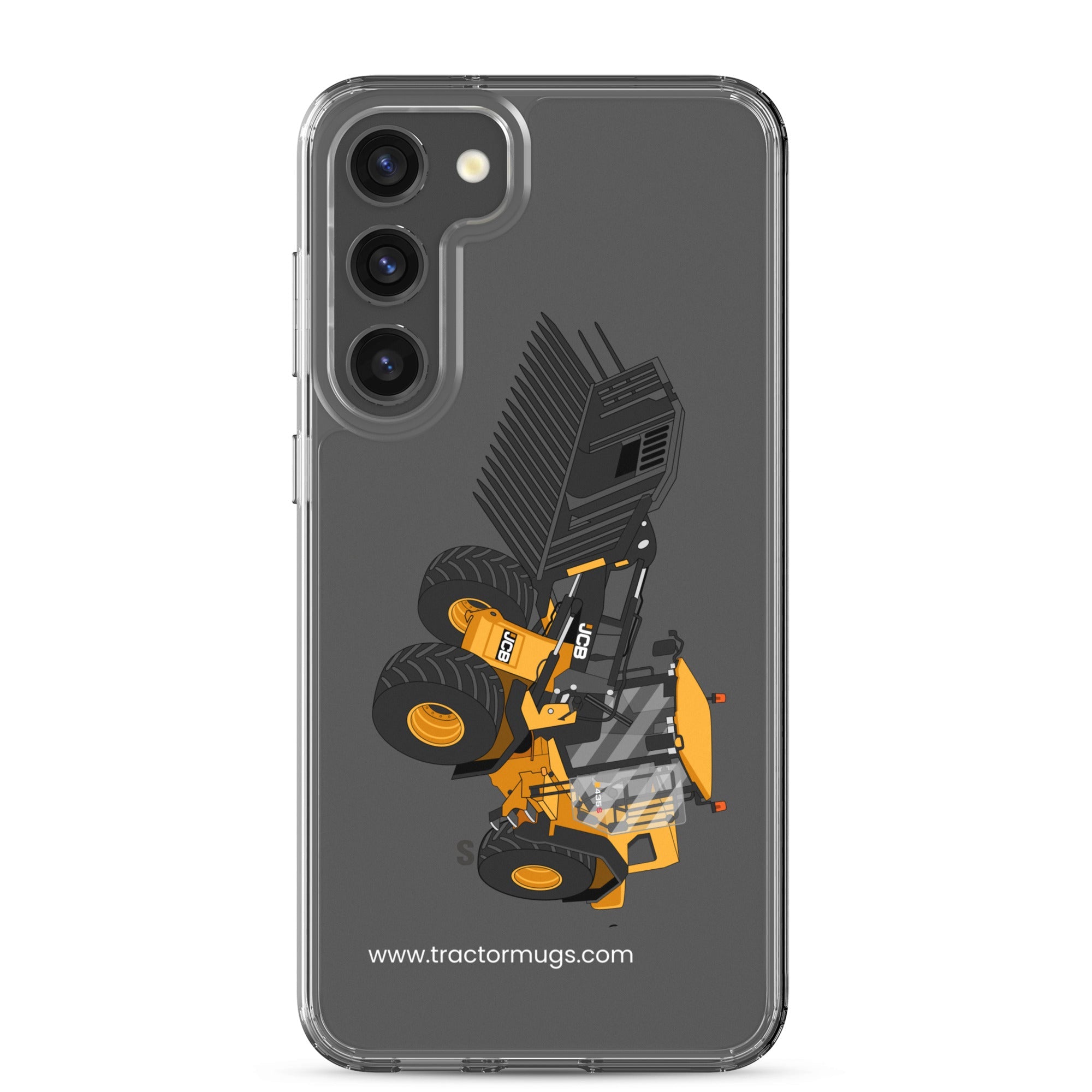 The Tractors Mugs Store Samsung Galaxy S23 Plus JCB 435 S Farm Master Clear Case for SamsungĀ® Quality Farmers Merch
