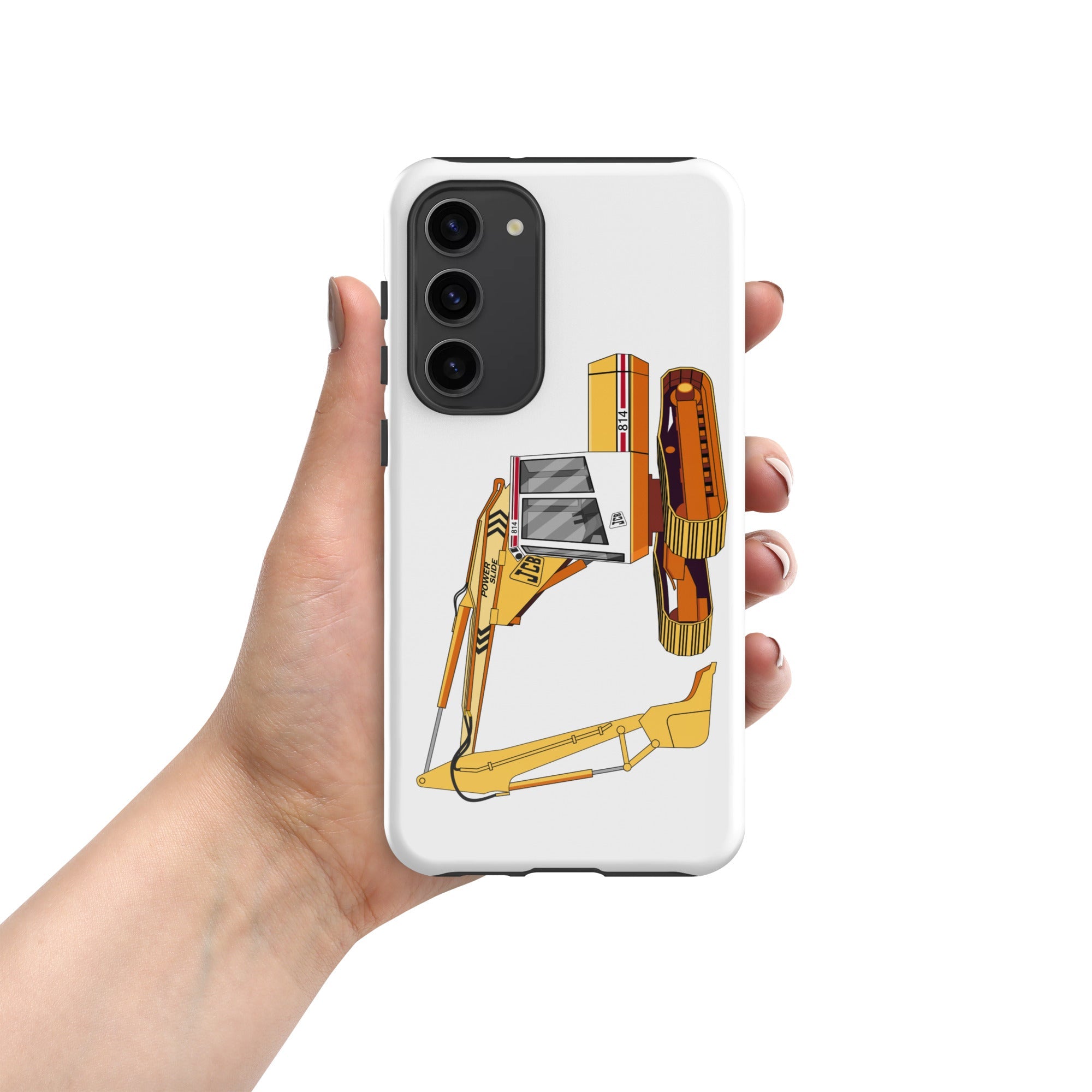 The Tractors Mugs Store Samsung Galaxy S23 Plus JCB 814 Tough case for SamsungĀ® Quality Farmers Merch
