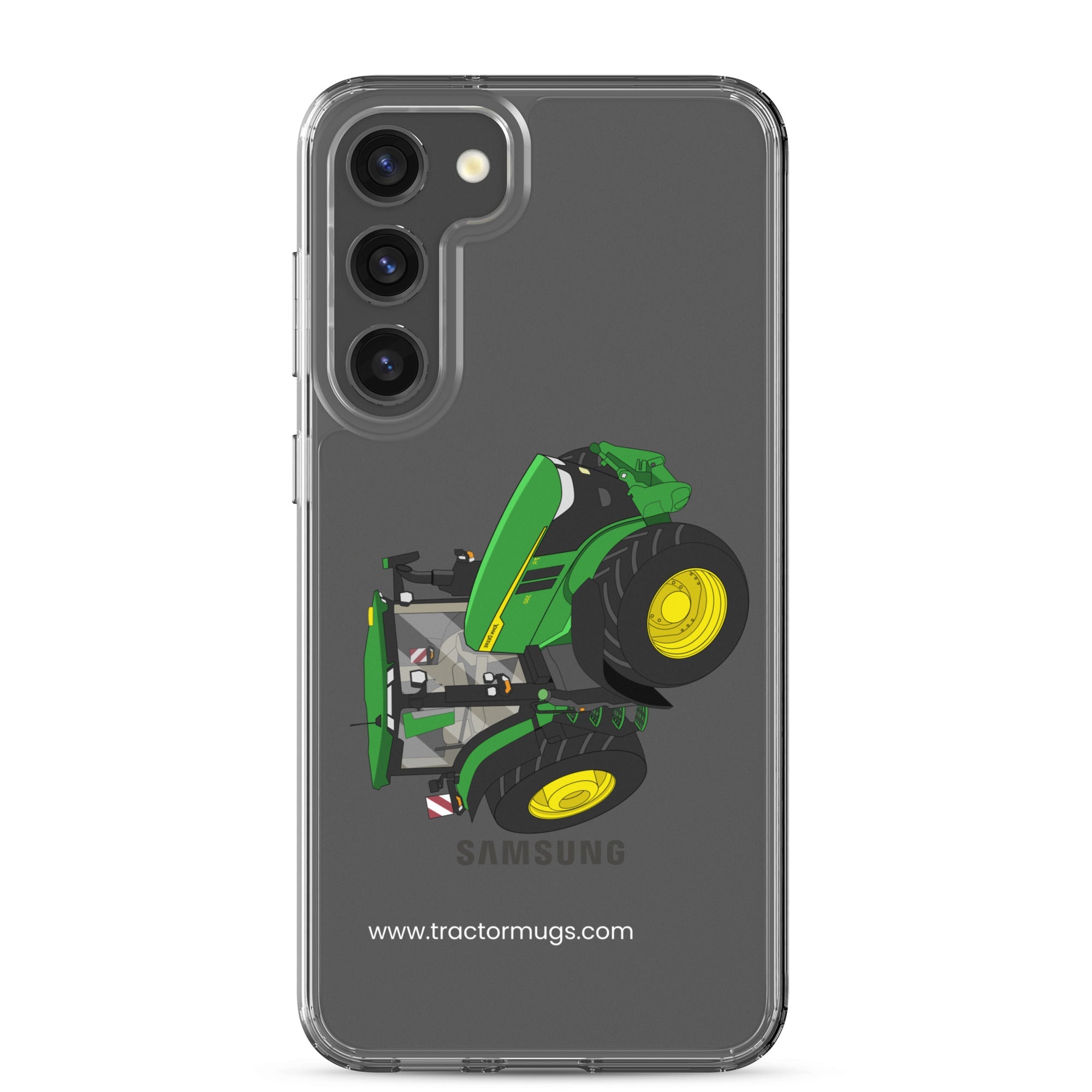 The Tractors Mugs Store Samsung Galaxy S23 Plus John Deere 7R 350 auto powr Clear Case for SamsungĀ® Quality Farmers Merch