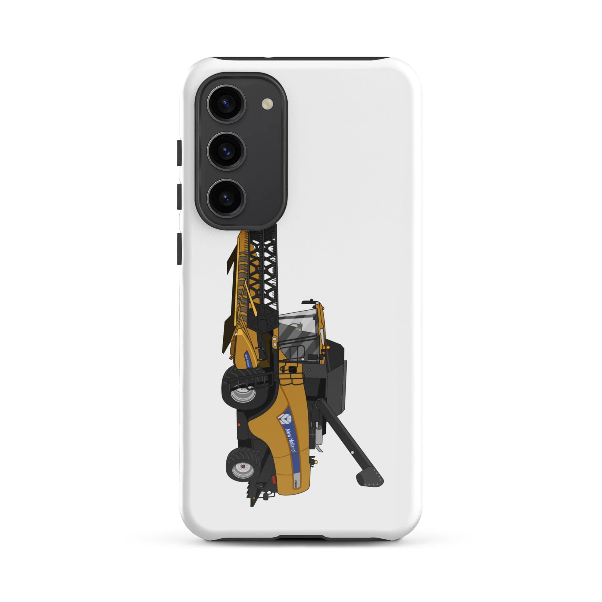The Tractors Mugs Store Samsung Galaxy S23 Plus New Holland CX 8060 Combine Harvester Tough case for SamsungĀ® Quality Farmers Merch
