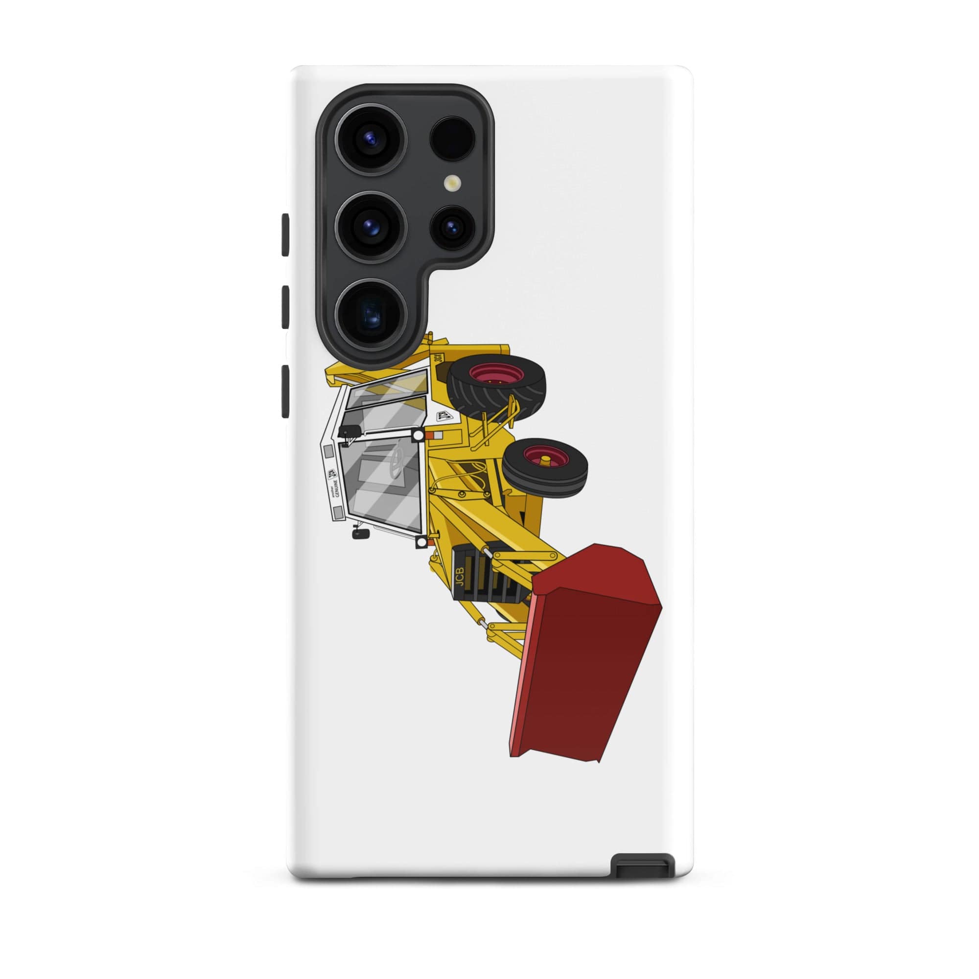 The Tractors Mugs Store Samsung Galaxy S23 Ultra JCB 3CX White Cabin 2WD Tough case for SamsungĀ® Quality Farmers Merch