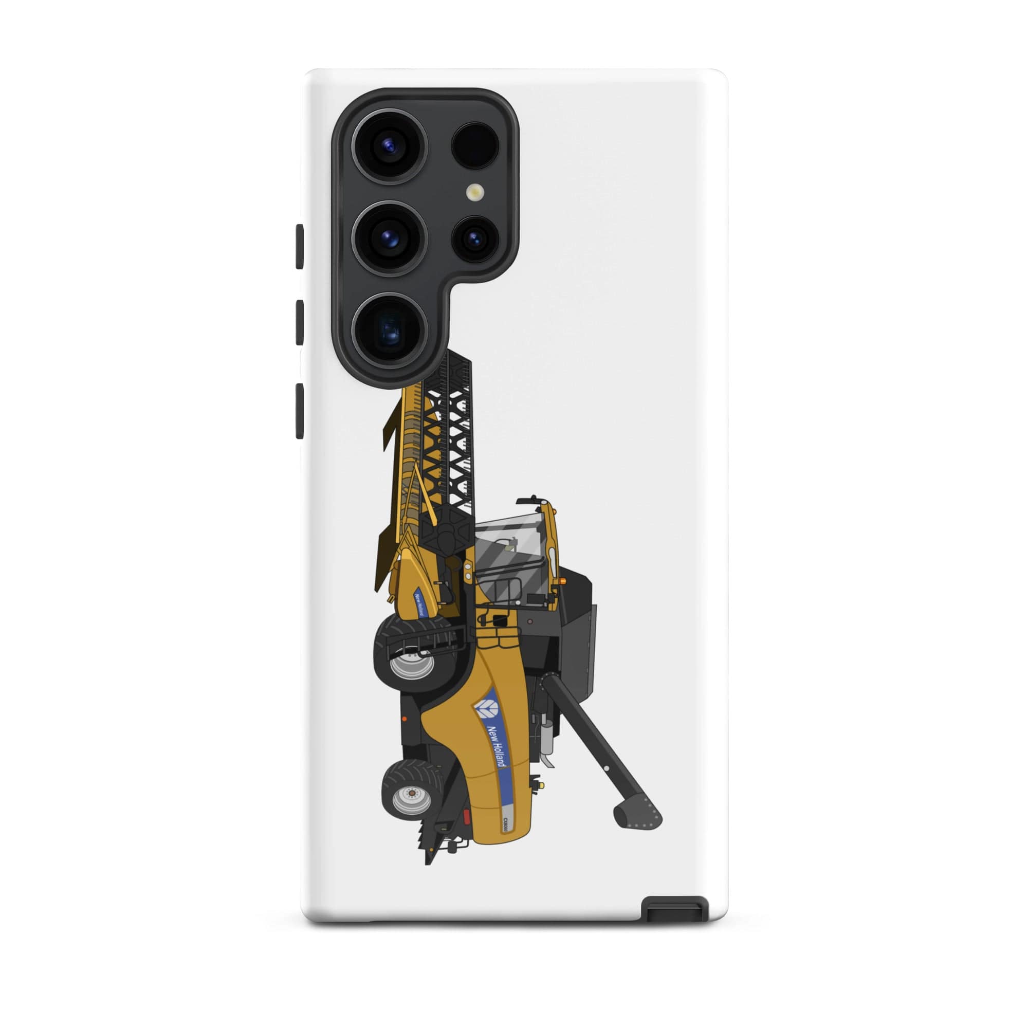 The Tractors Mugs Store Samsung Galaxy S23 Ultra New Holland CX 8060 Combine Harvester Tough case for SamsungĀ® Quality Farmers Merch