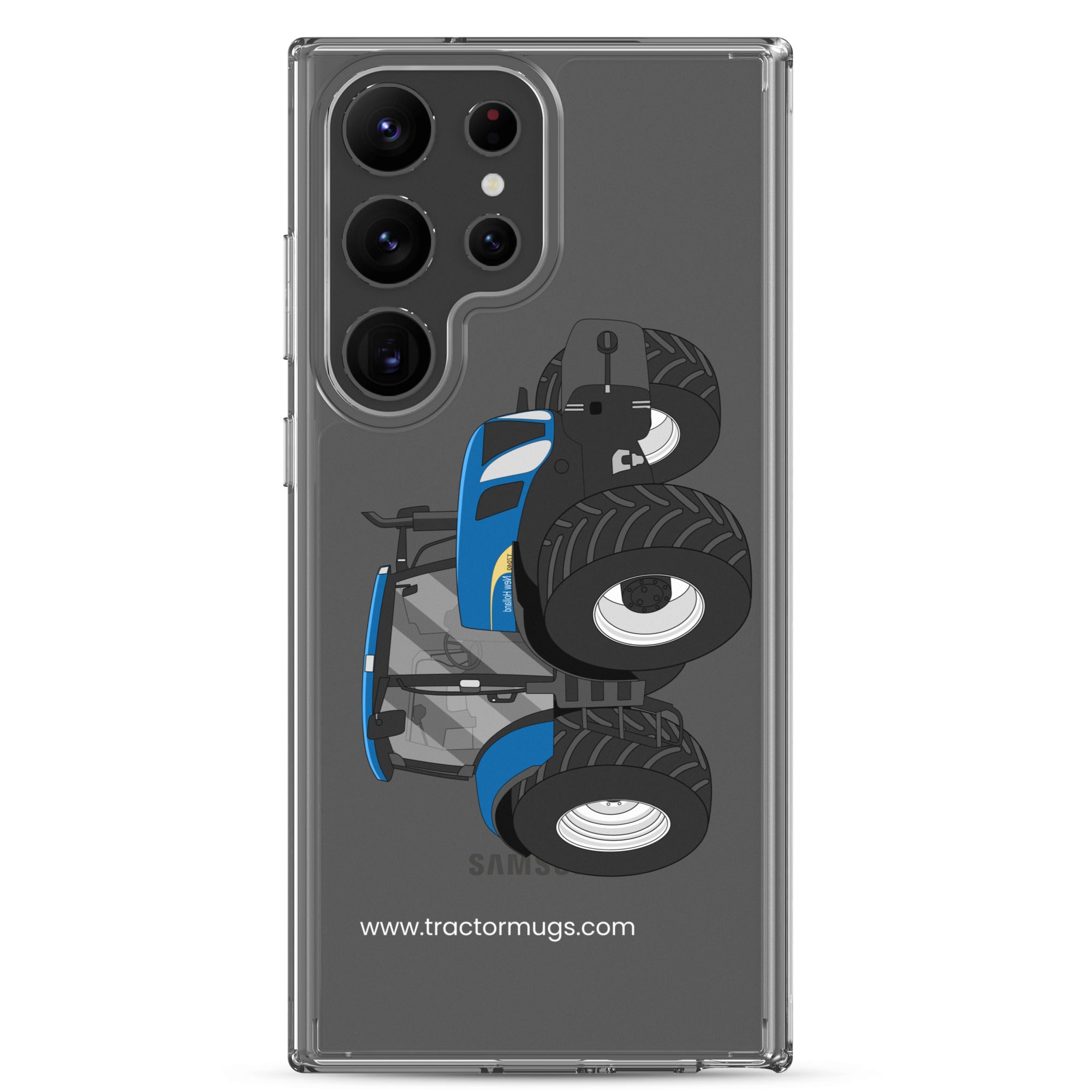 The Tractors Mugs Store Samsung Galaxy S23 Ultra New Holland The 7040 -1 Clear Case for SamsungĀ® Quality Farmers Merch