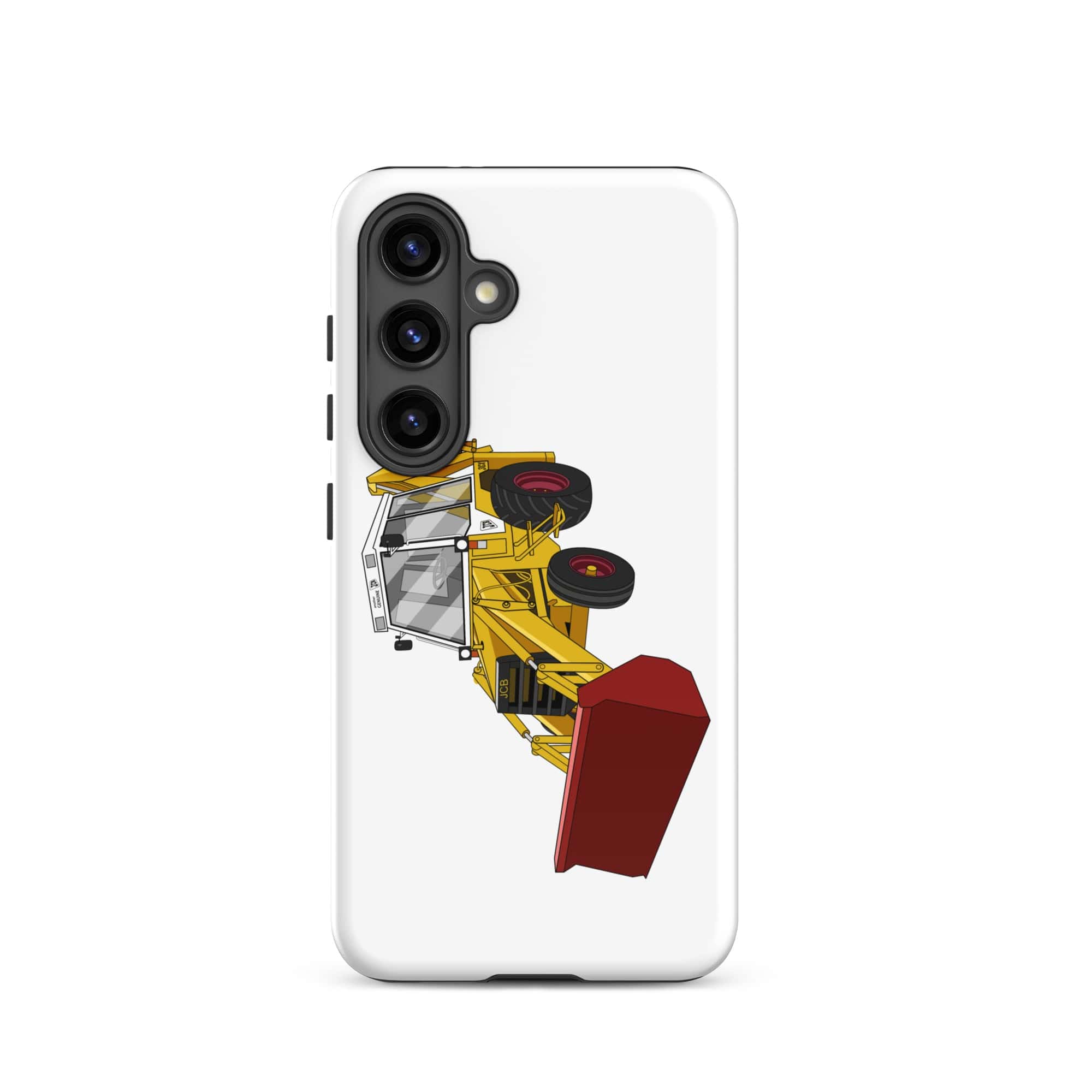 The Tractors Mugs Store Samsung Galaxy S24 JCB 3CX White Cabin 2WD Tough case for SamsungĀ® Quality Farmers Merch