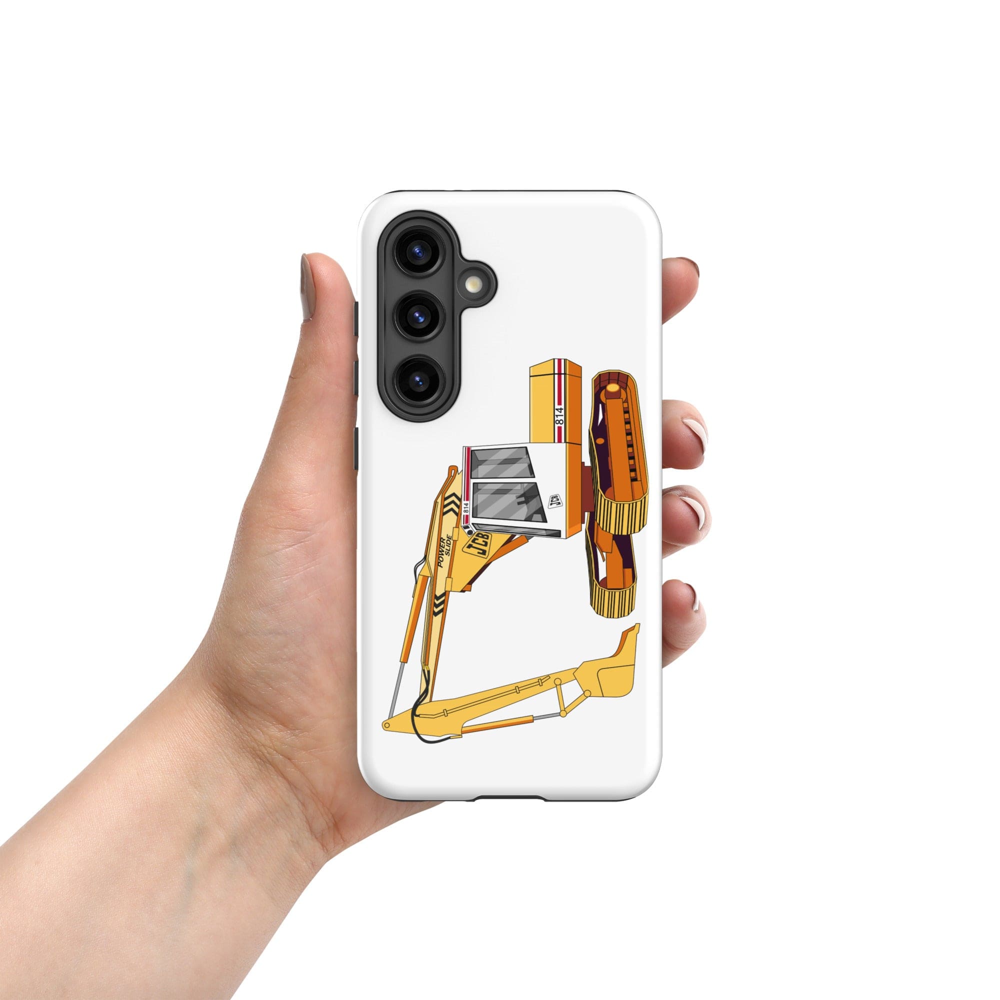 The Tractors Mugs Store Samsung Galaxy S24 JCB 814 Tough case for SamsungĀ® Quality Farmers Merch