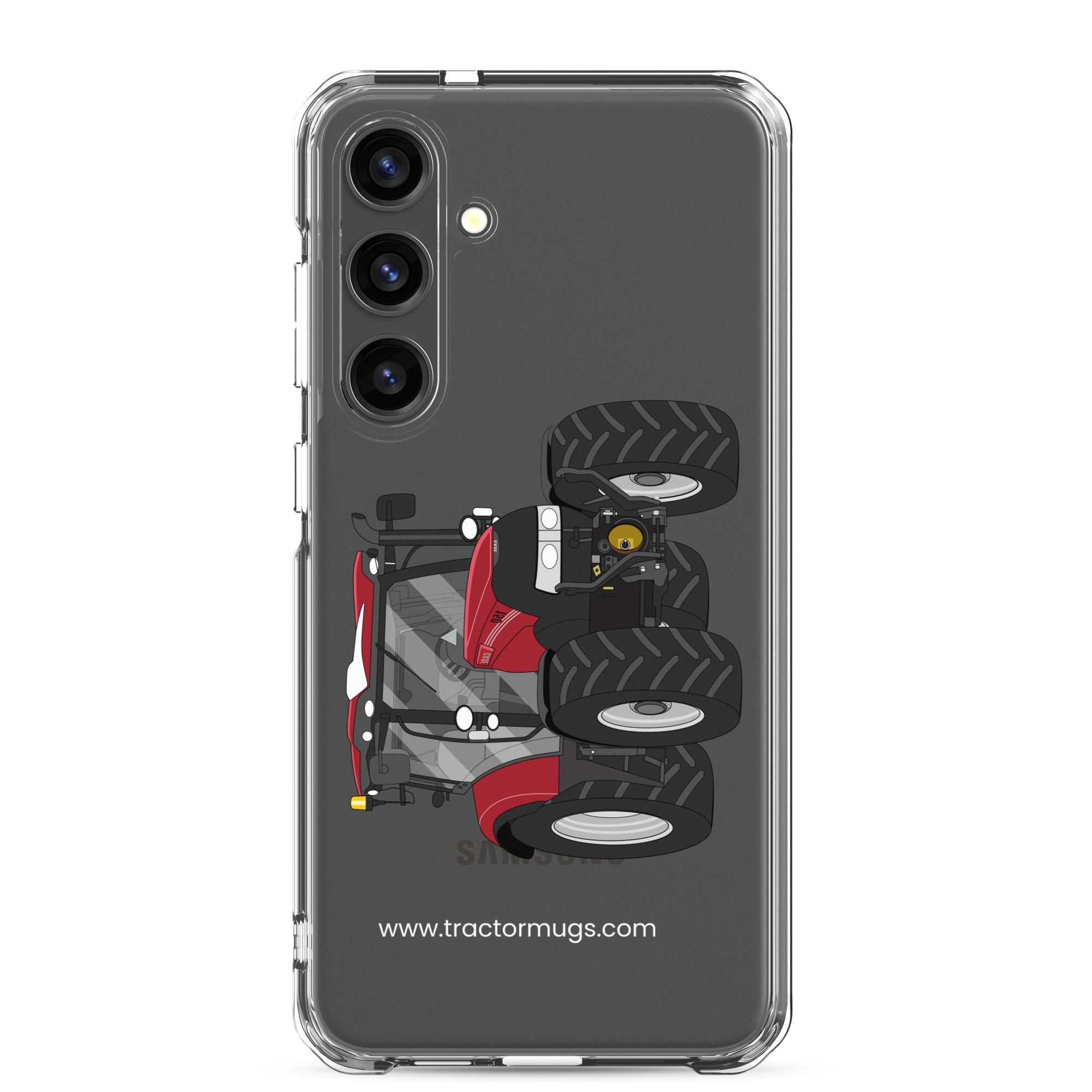 The Tractors Mugs Store Samsung Galaxy S24 Plus Case IH Maxxum 150 Activedrive 8 Clear Case for SamsungĀ® Quality Farmers Merch