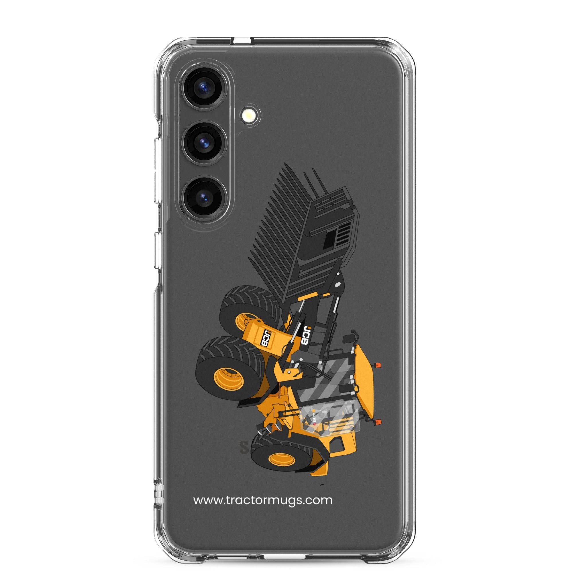 The Tractors Mugs Store Samsung Galaxy S24 Plus JCB 435 S Farm Master Clear Case for SamsungĀ® Quality Farmers Merch