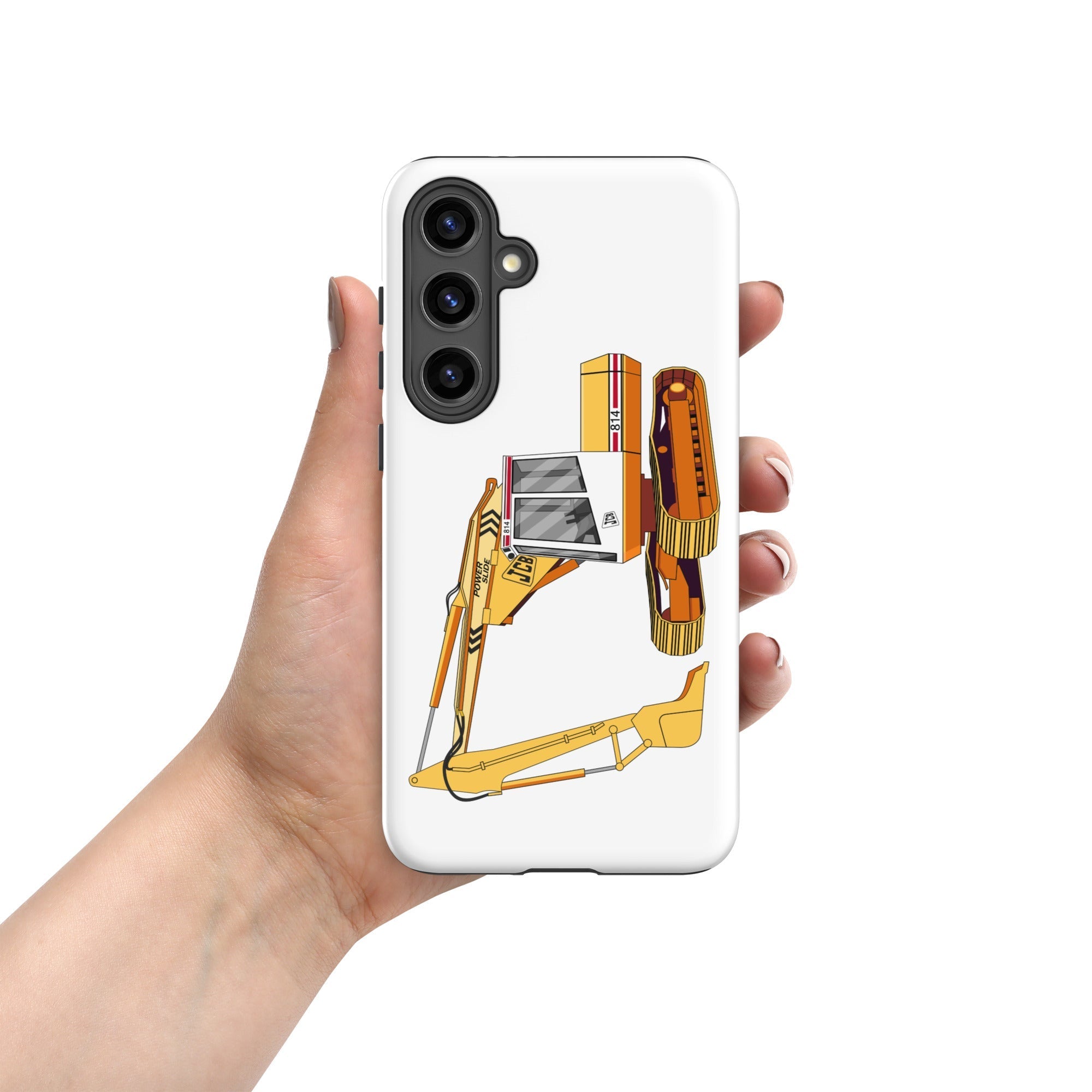The Tractors Mugs Store Samsung Galaxy S24 Plus JCB 814 Tough case for SamsungĀ® Quality Farmers Merch