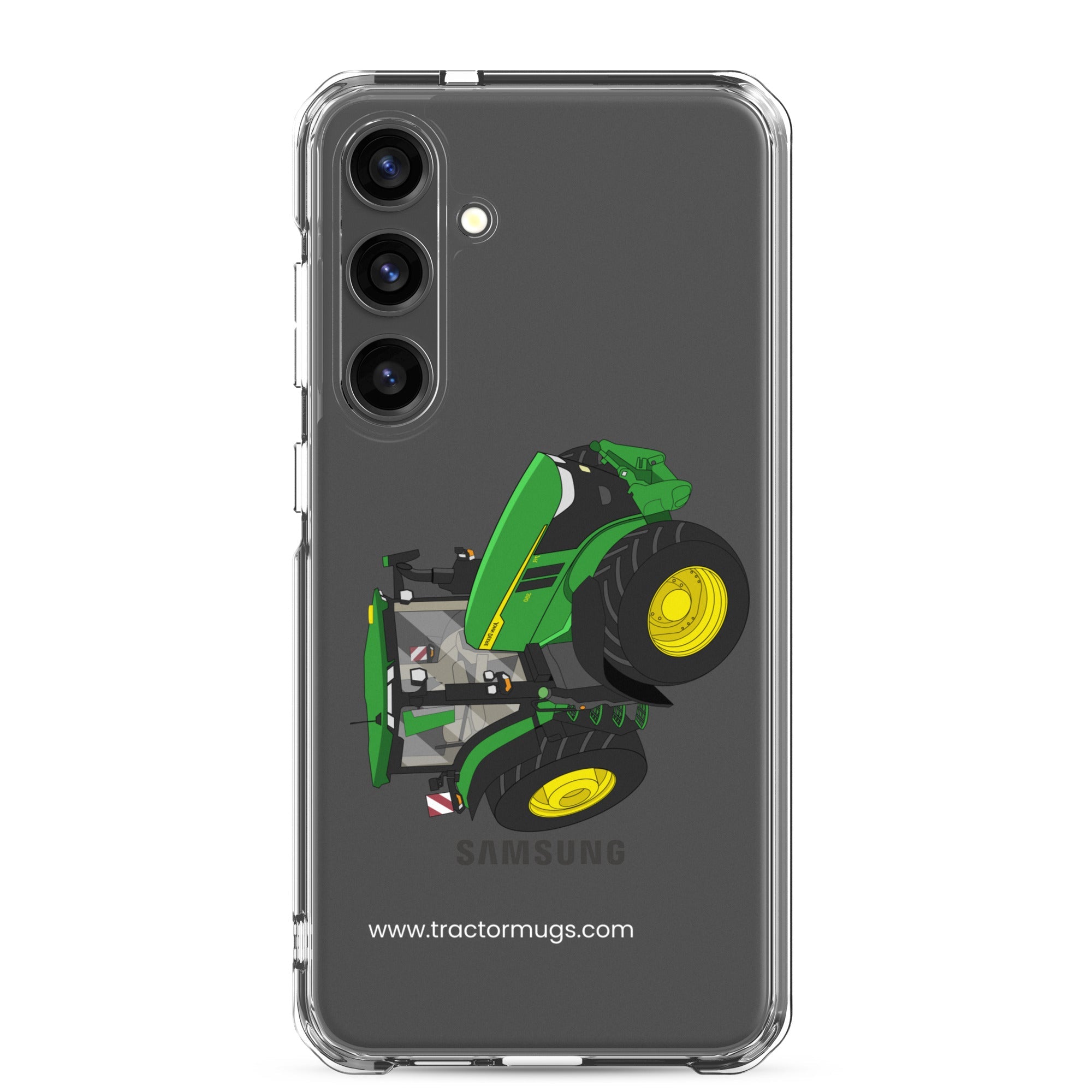 The Tractors Mugs Store Samsung Galaxy S24 Plus John Deere 7R 350 auto powr Clear Case for SamsungĀ® Quality Farmers Merch