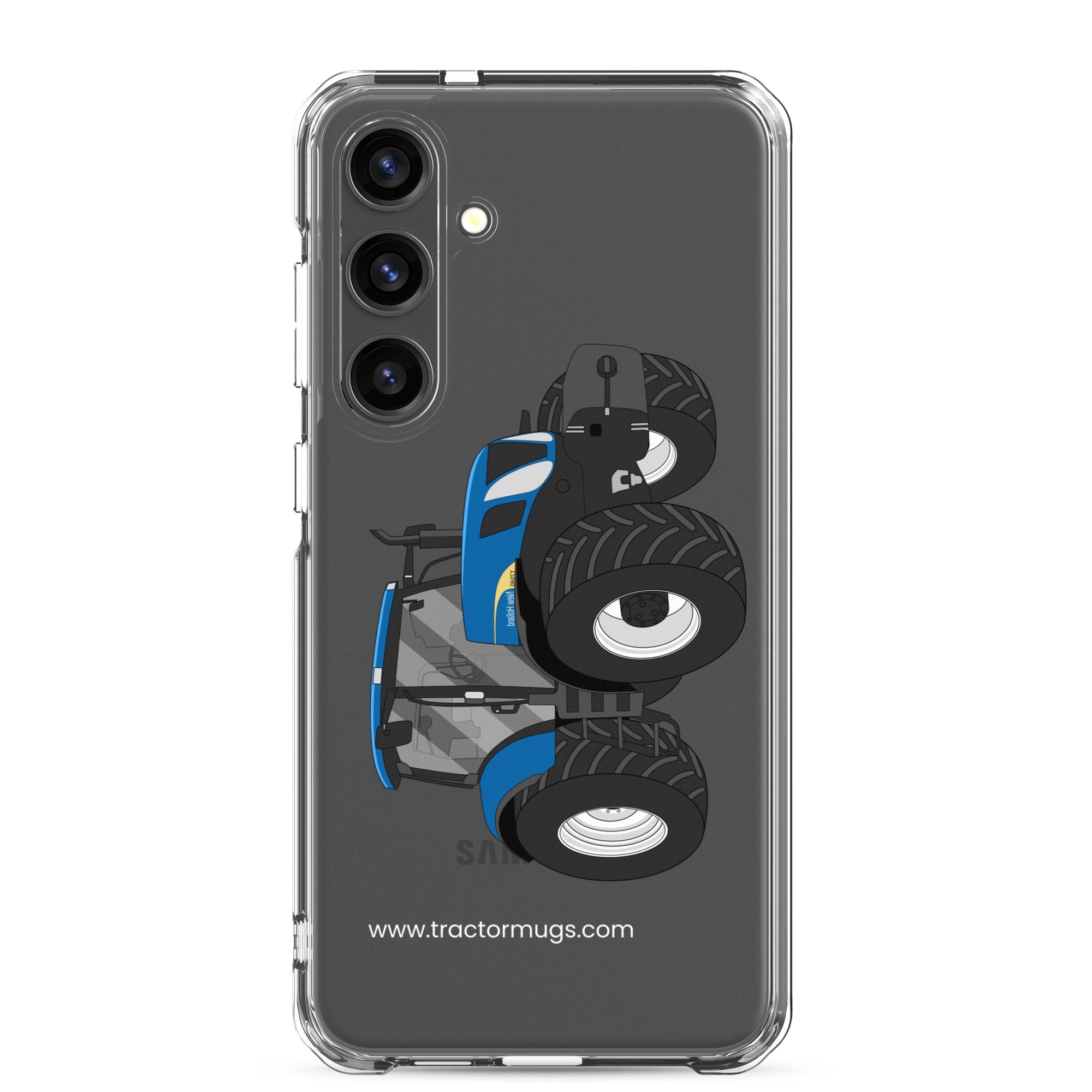 The Tractors Mugs Store Samsung Galaxy S24 Plus New Holland The 7040 -1 Clear Case for SamsungĀ® Quality Farmers Merch
