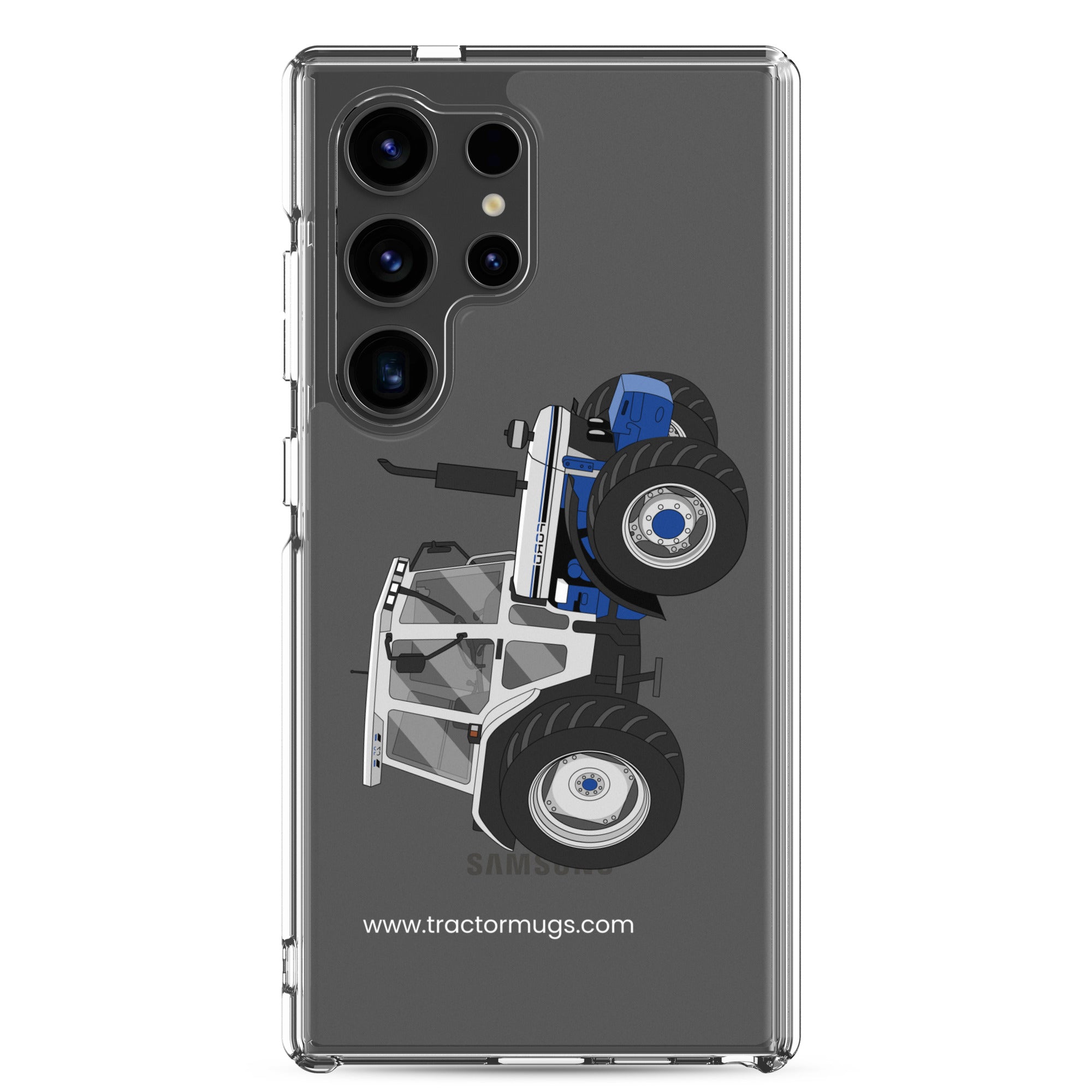 The Tractors Mugs Store Samsung Galaxy S24 Ultra Ford 7810 Jubilee Edition SilverTractor Clear Case for SamsungĀ® Quality Farmers Merch