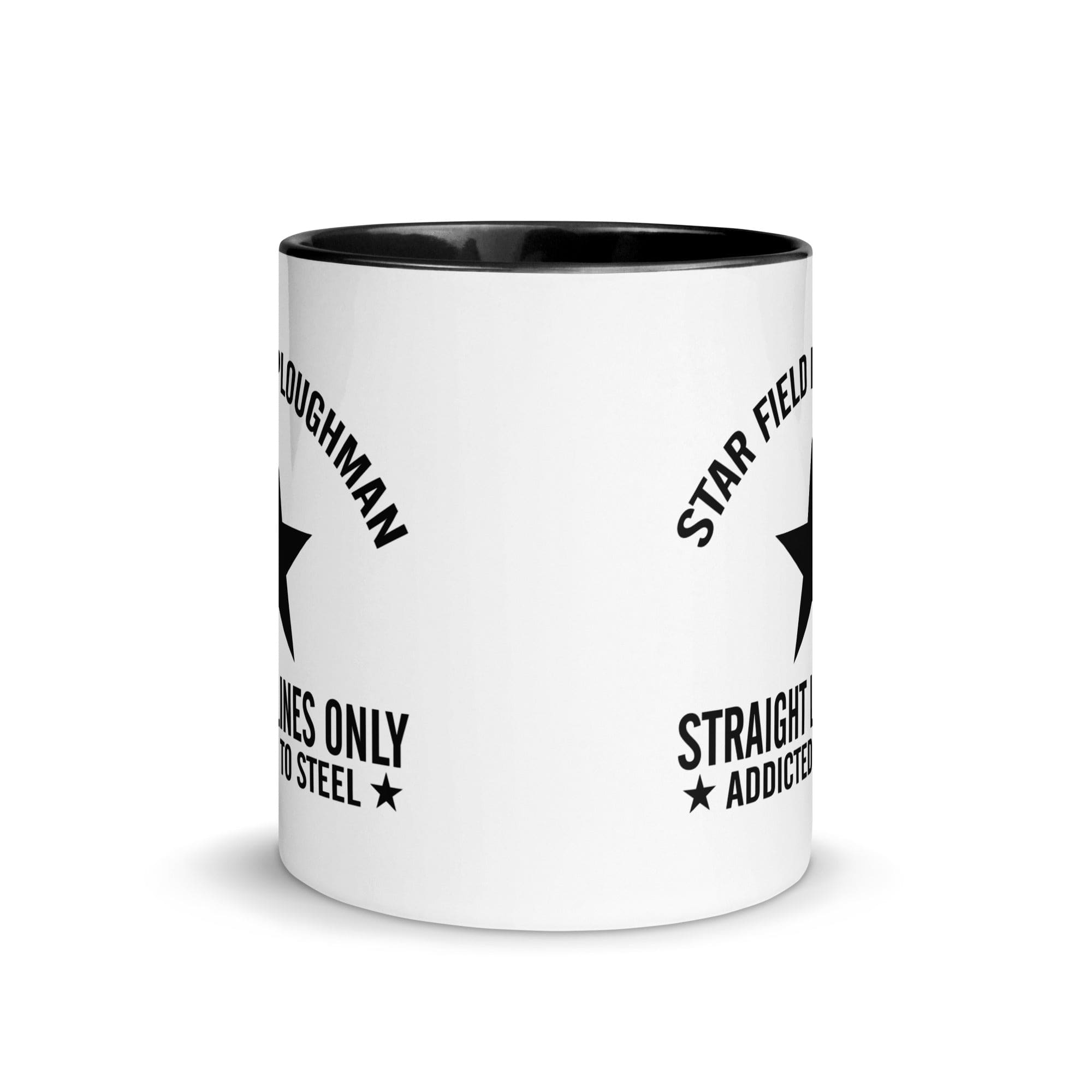 The Tractors Mugs Store Star Field Ploughman Mug with Color Inside Quality Farmers Merch