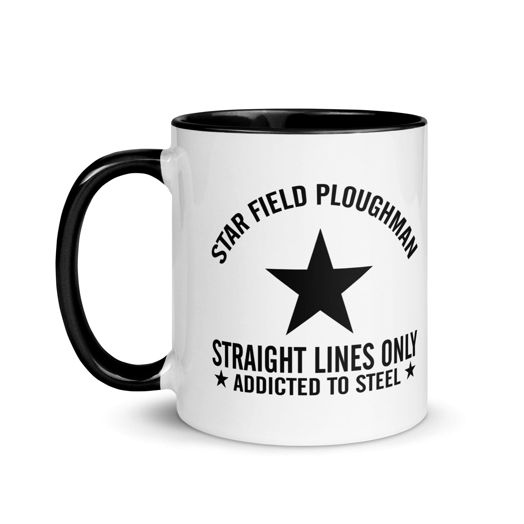 The Tractors Mugs Store Star Field Ploughman Mug with Color Inside Quality Farmers Merch