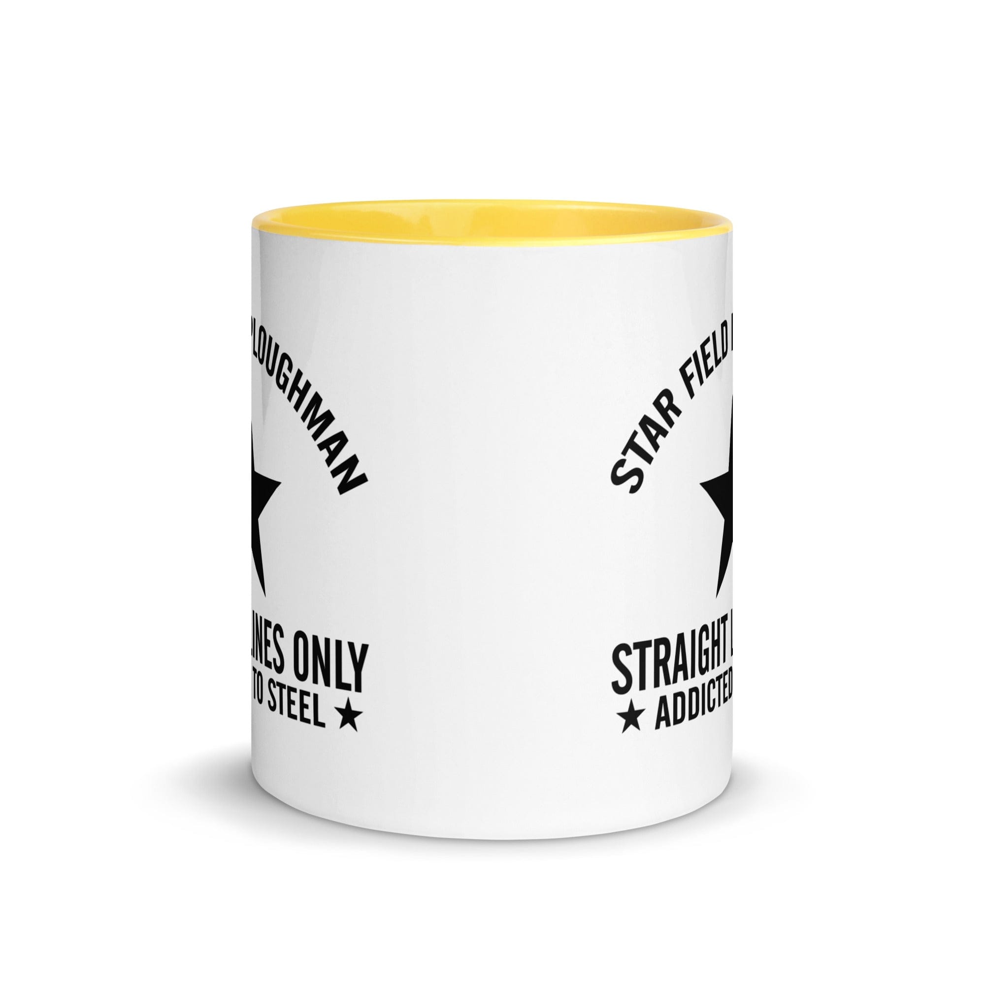 The Tractors Mugs Store Star Field Ploughman Mug with Color Inside Quality Farmers Merch