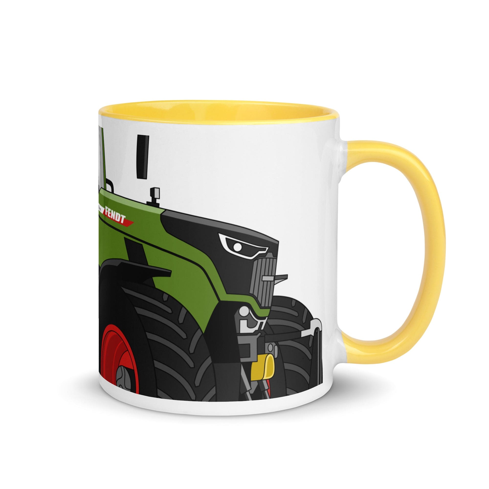 The Tractors Mugs Store Yellow Fendt 728 Vario 20 Mug with Color Inside Quality Farmers Merch