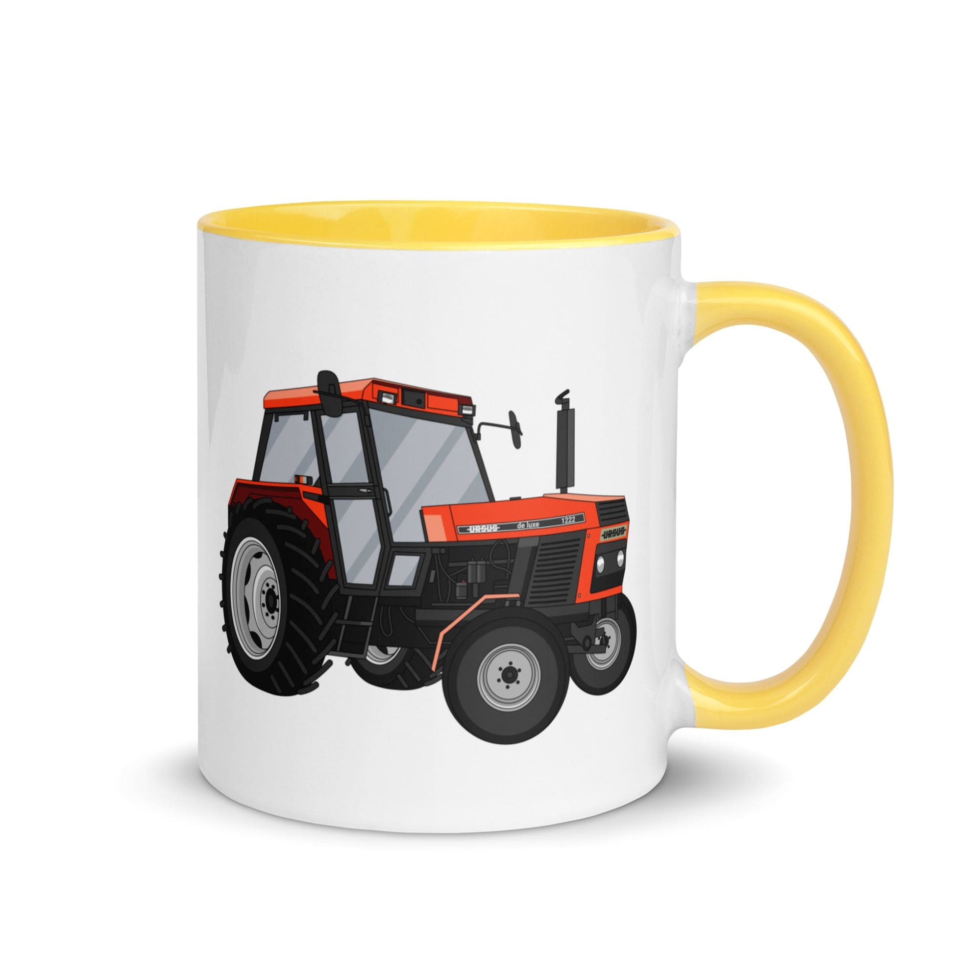 The Tractors Mugs Store Yellow Ursus 1222 Mug with Color Inside Quality Farmers Merch