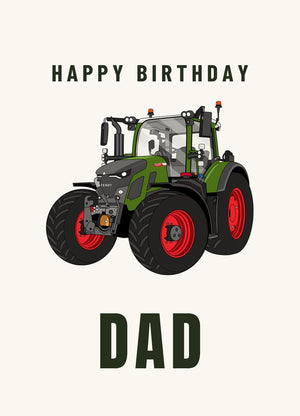 Furrow & Fields Greeting Card Happy Birthday Dad Fendt 620 Vario | Greeting Card Quality Farmers Merch