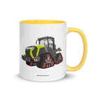 CLAAS Yellow / 11 oz Class Terion 12.650 Terra Trac | Mug with Color Inside Quality Farmers Merch