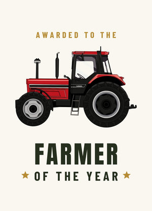 Furrow & Fields Greeting Card Farmer of the Year Case International 1455 XL | Greeting Card Quality Farmers Merch