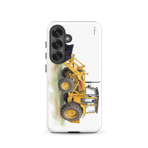 Furrow & Fields Tough case for Samsung® Matte / Samsung Galaxy S25 Massey Ferguson 50E Watercolor | Tough case for Samsung® Quality Farmers Merch