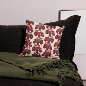 Massey Ferguson 188 Pillow Case – Cream, on a sofa