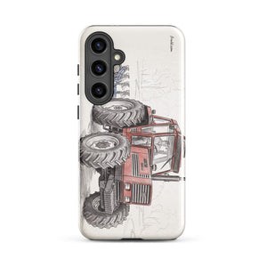 Furrow & Fields Tough case for Samsung® Glossy / Samsung Galaxy S24 Plus Fiat 1880 Pencil Sketch | Tough case for Samsung® Quality Farmers Merch