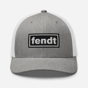 Fendt Heather Grey/White Oasis Style Retro Fendt | Trucker Cap Quality Farmers Merch