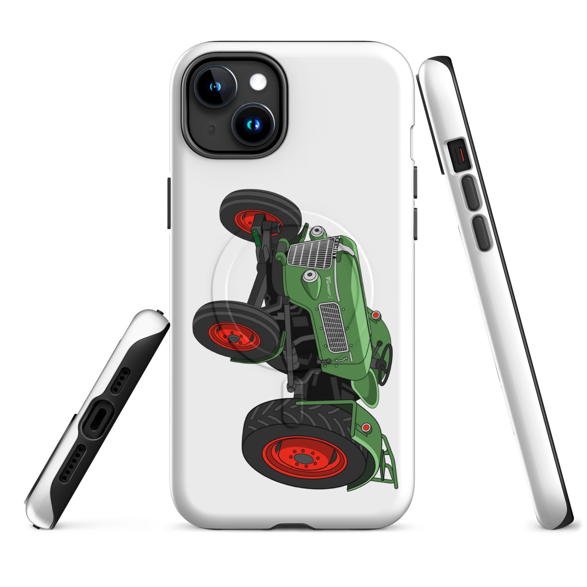 Fendt MagSafe® Tough Case for iPhone® iPhone 15 Plus Fendt Farmer 2 (1960) | MagSafe® tough case for iPhone® Quality Farmers Merch