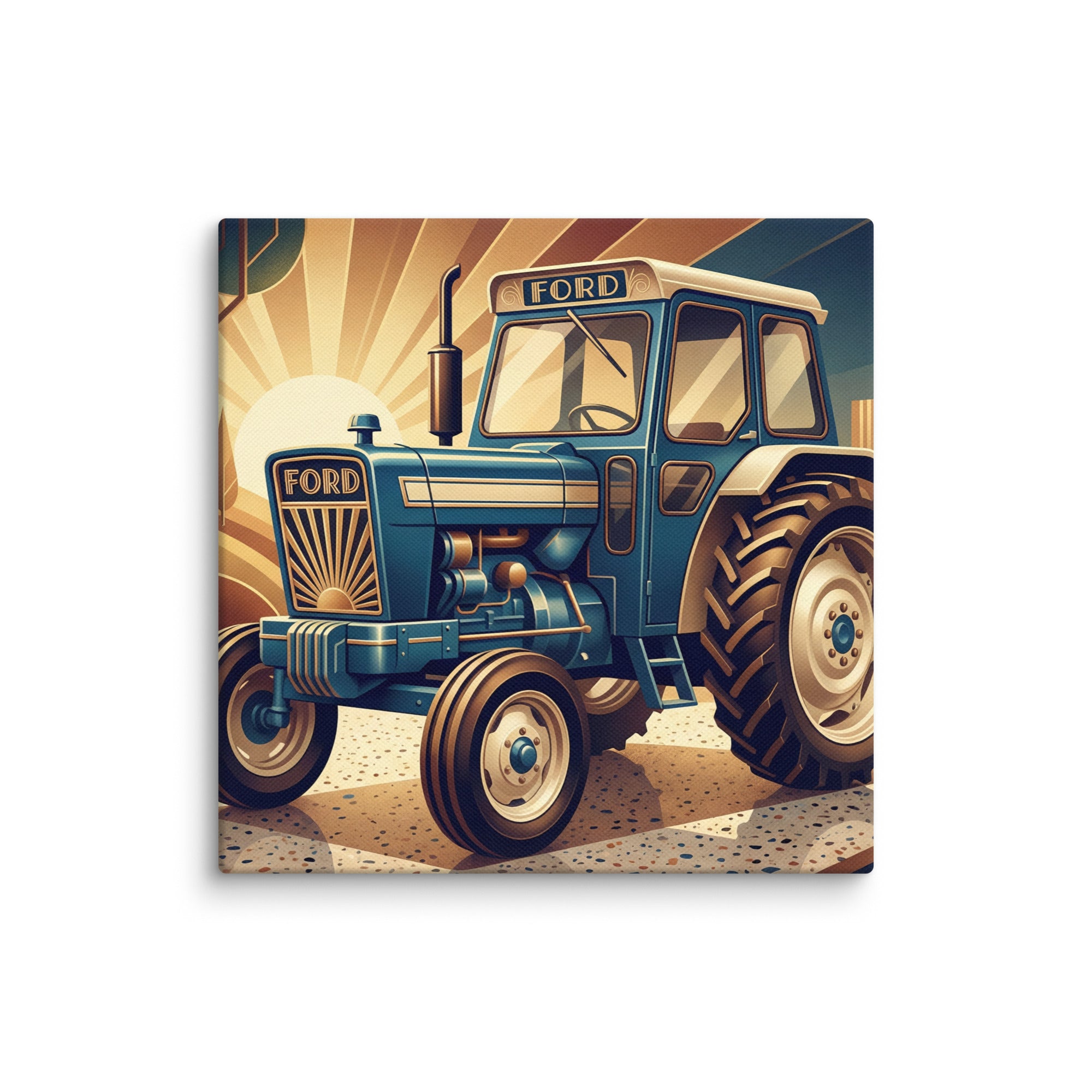 Ford 10″×10″ Ford 5000 | Art Deco Canvas Quality Farmers Merch