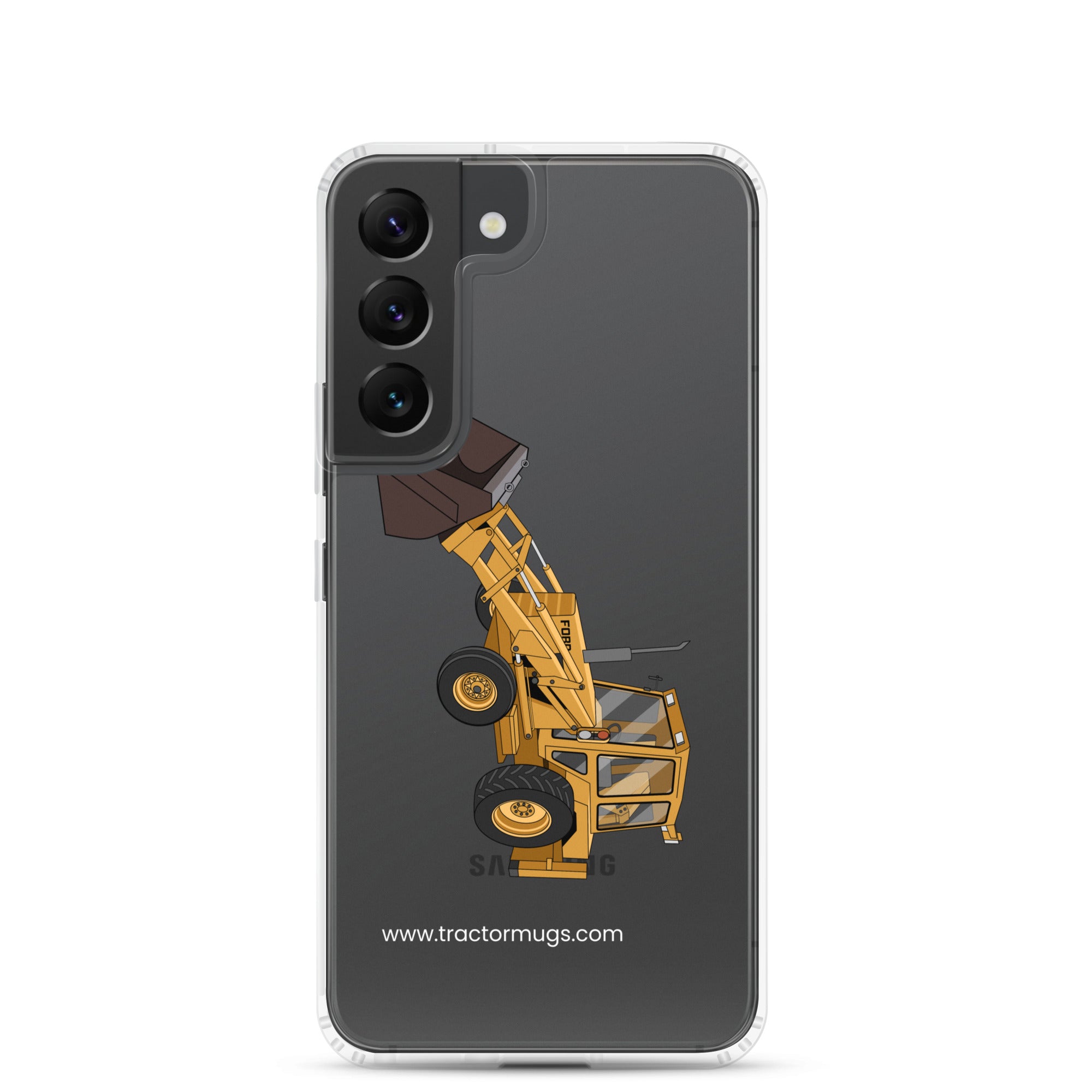 Ford Clear Case for Samsung® Samsung Galaxy S22 Ford 550 Backhoe | Clear Case for Samsung® Quality Farmers Merch