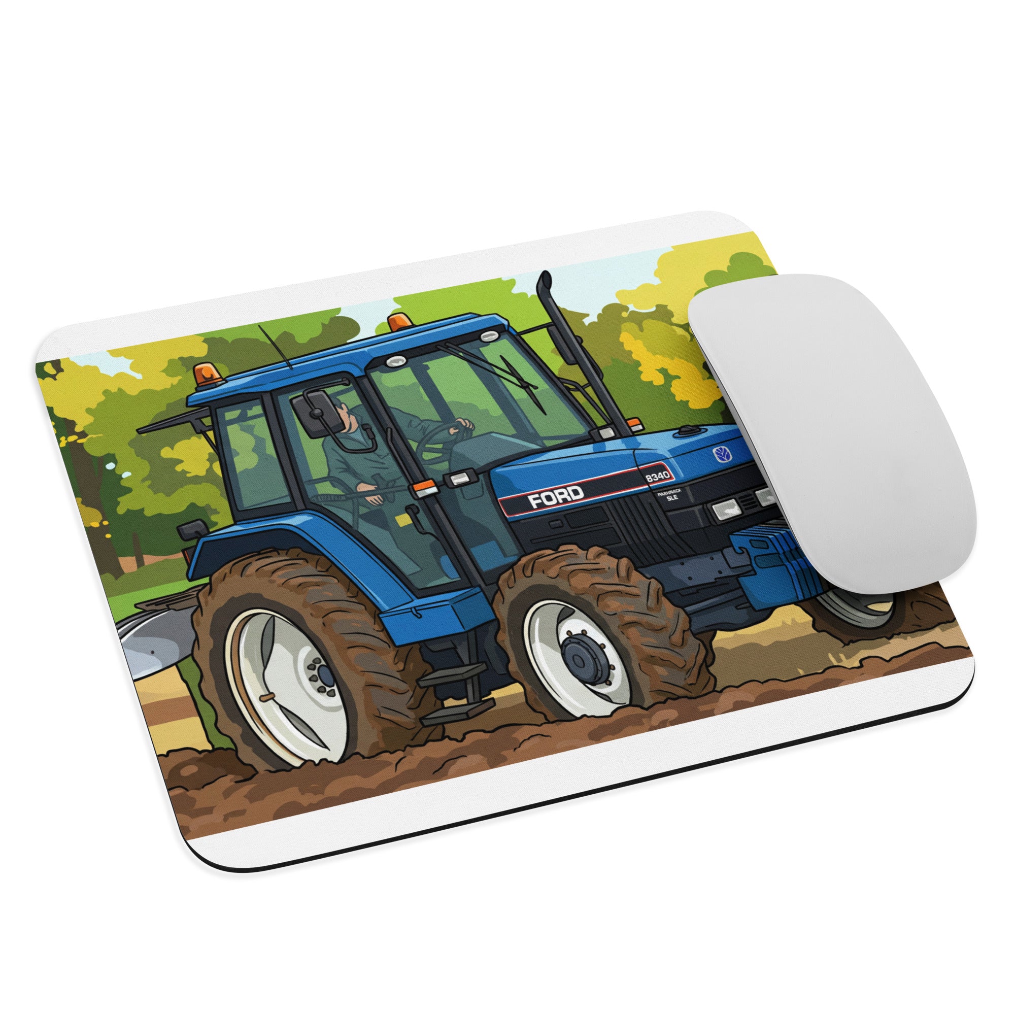 Ford Ford 8340 Ploughing | Mouse Pad Quality Farmers Merch
