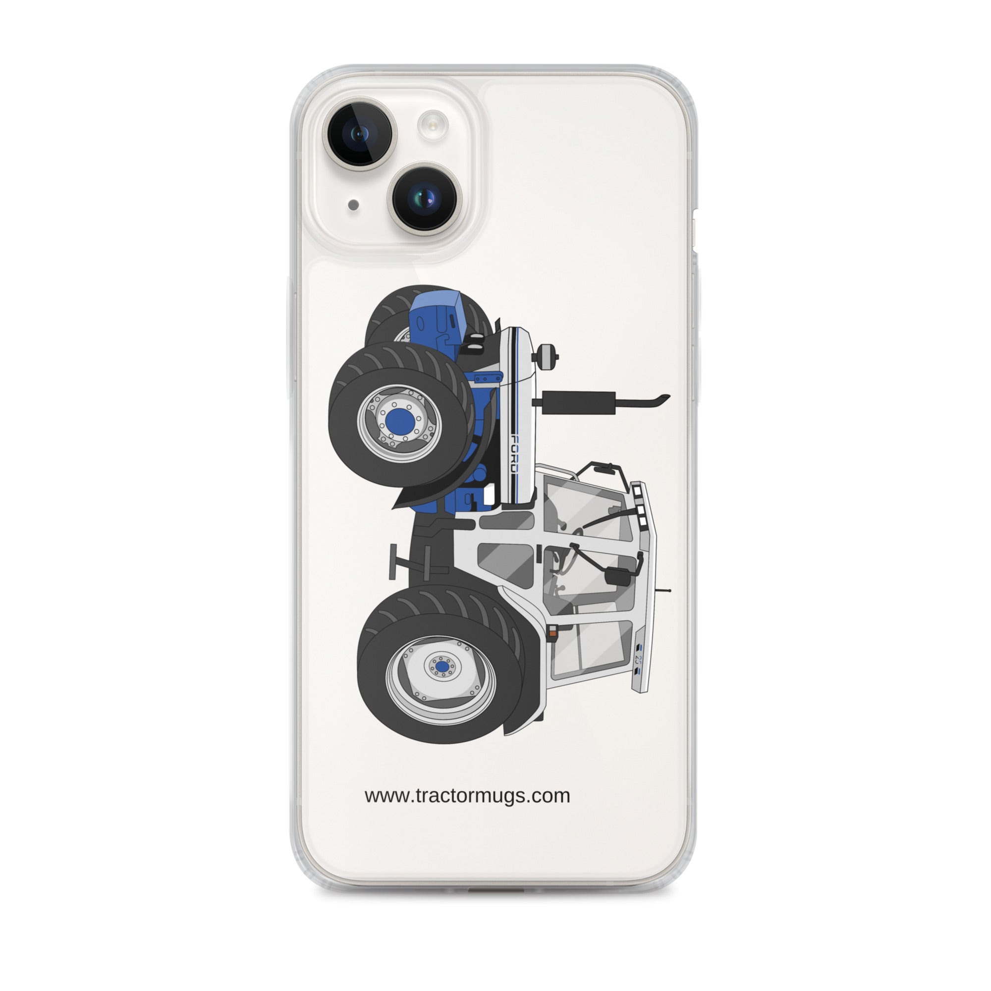 Ford iPhone 14 Plus Ford 7810 Jubilee Edition SilverTractor | Clear Case for iPhone® Quality Farmers Merch