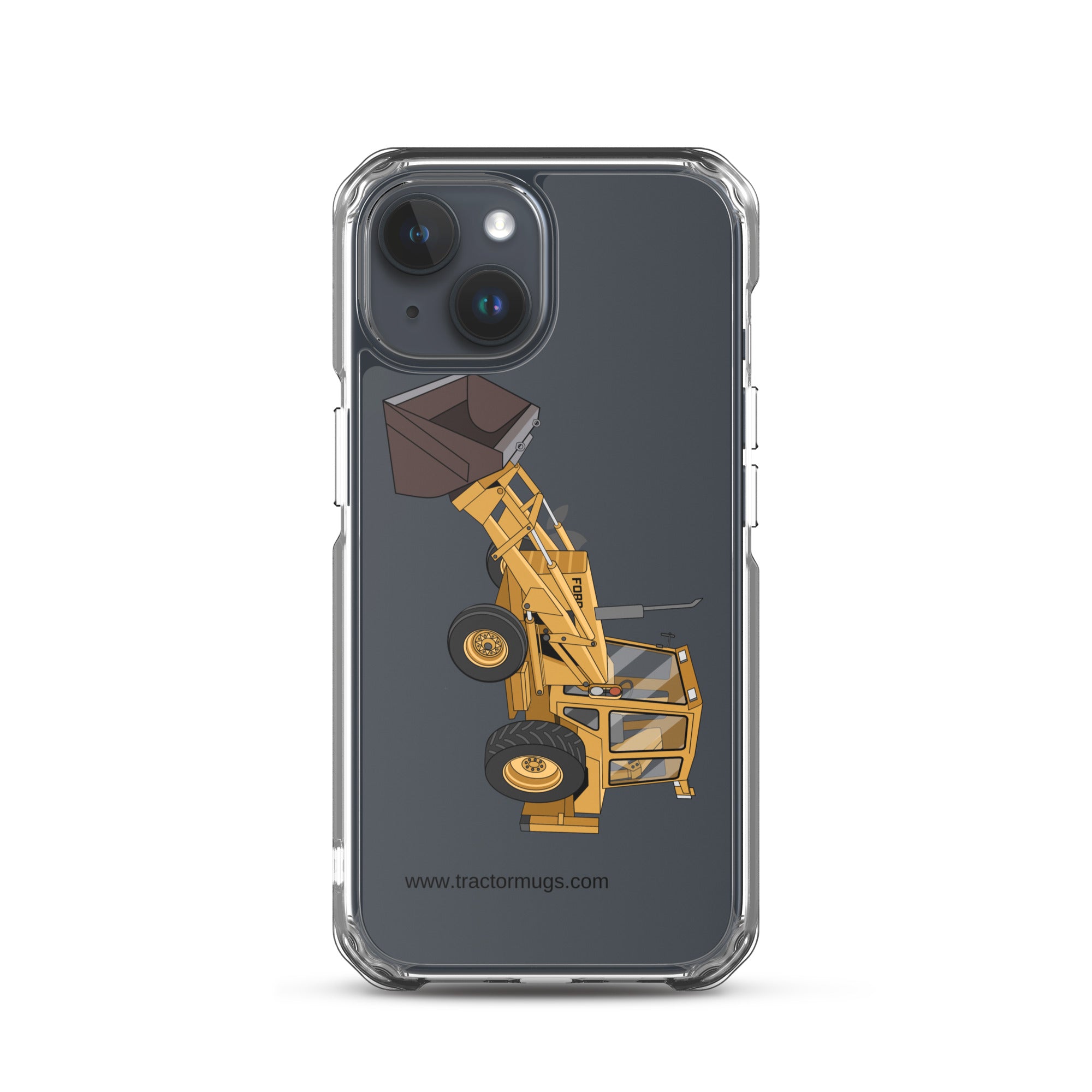 Ford iPhone 15 Ford 550 Backhoe | Clear Case for iPhone® Quality Farmers Merch