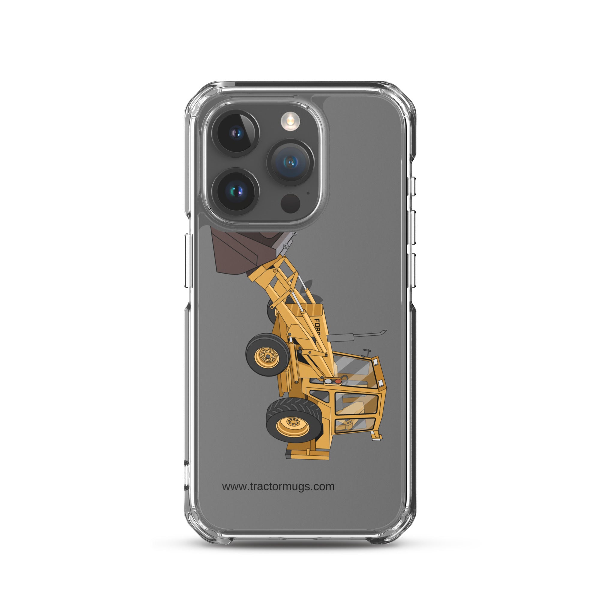Ford iPhone 15 Pro Ford 550 Backhoe | Clear Case for iPhone® Quality Farmers Merch