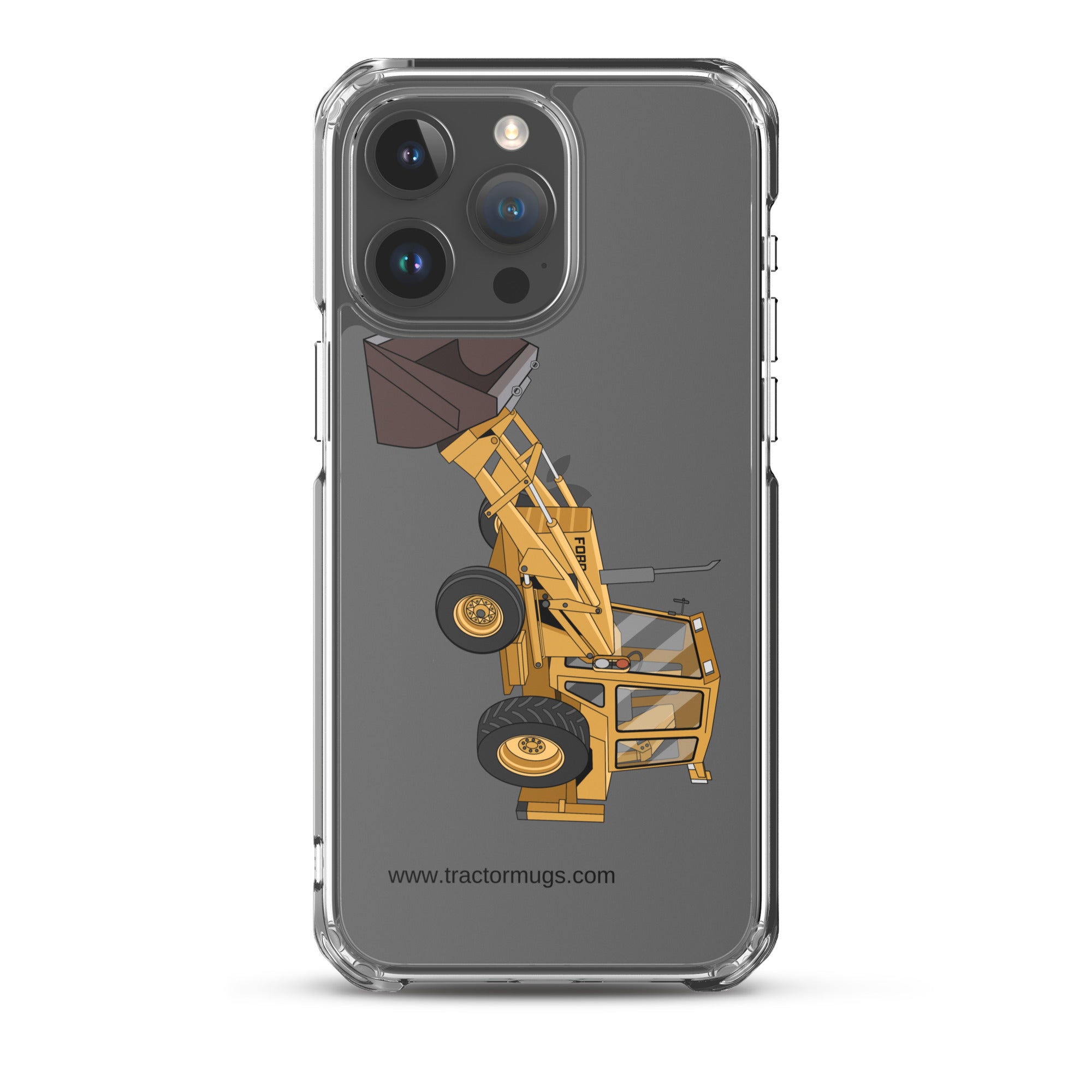 Ford iPhone 15 Pro Max Ford 550 Backhoe | Clear Case for iPhone® Quality Farmers Merch
