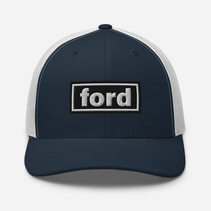 Ford Navy/ White Oasis Style Retro Ford | Trucker Cap Quality Farmers Merch