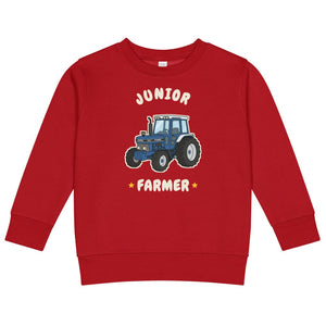 Furrow & Fields Kids Sweatshirt Red / 2 Junior Farmer Ford 7810 | Kids Sweatshirt Quality Farmers Merch